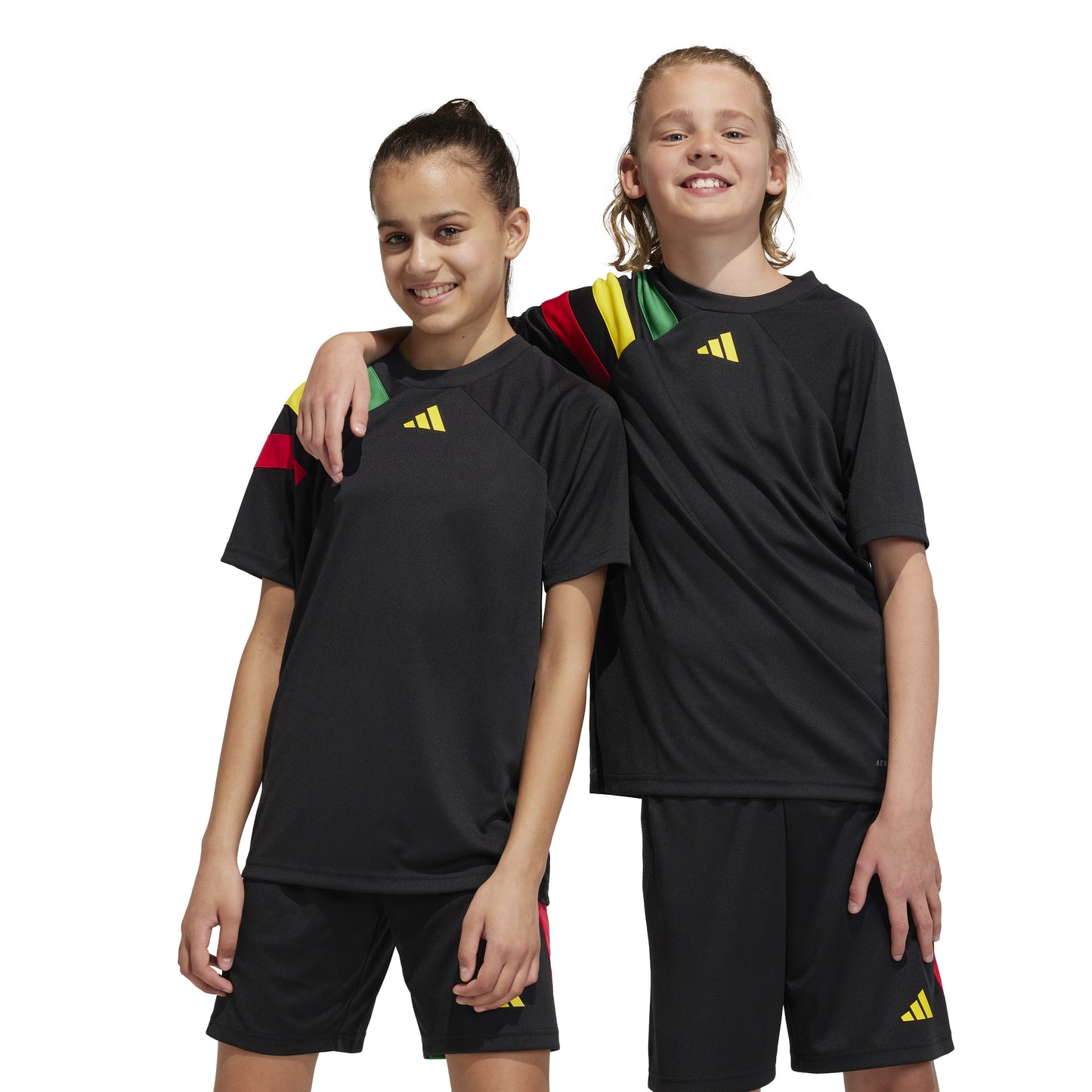 Adidas Junior Fortore 23 Shirt Black/Team Green/Team Yellow