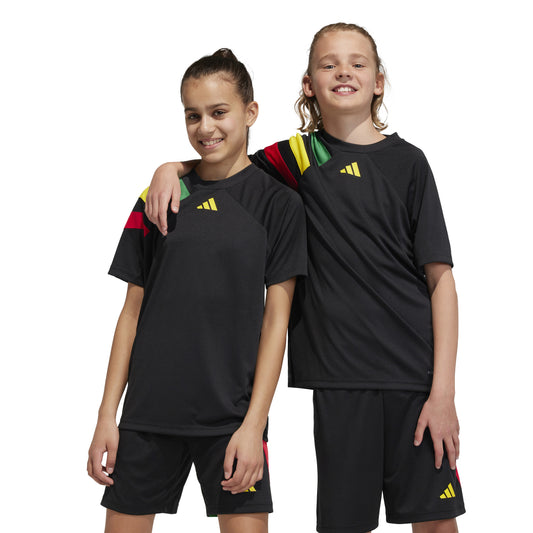 Adidas Junior Fortore 23 Shirt Black/Team Green/Team Yellow