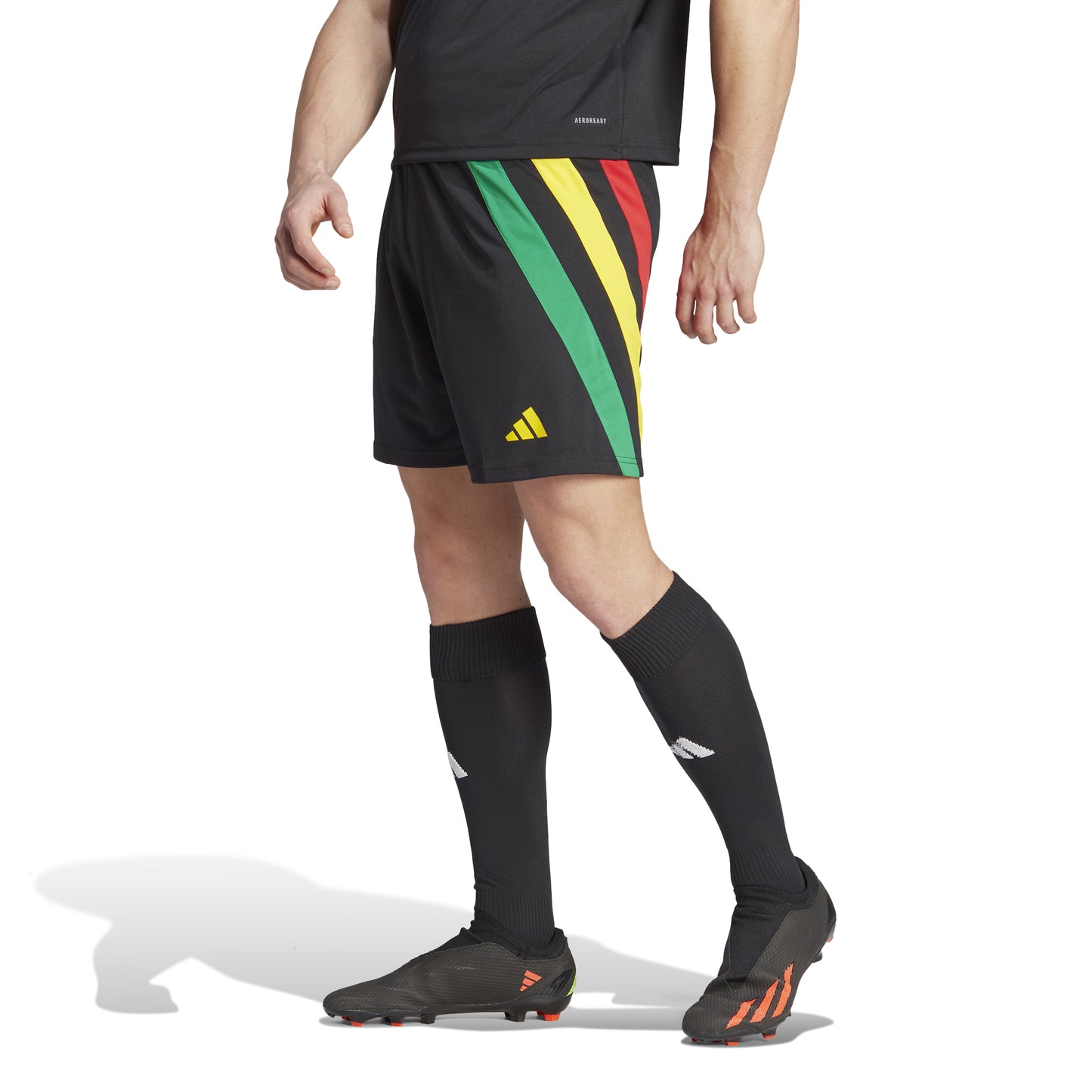 Adidas Fortore 23 Shorts Black/Team College Red/Team Yellow
