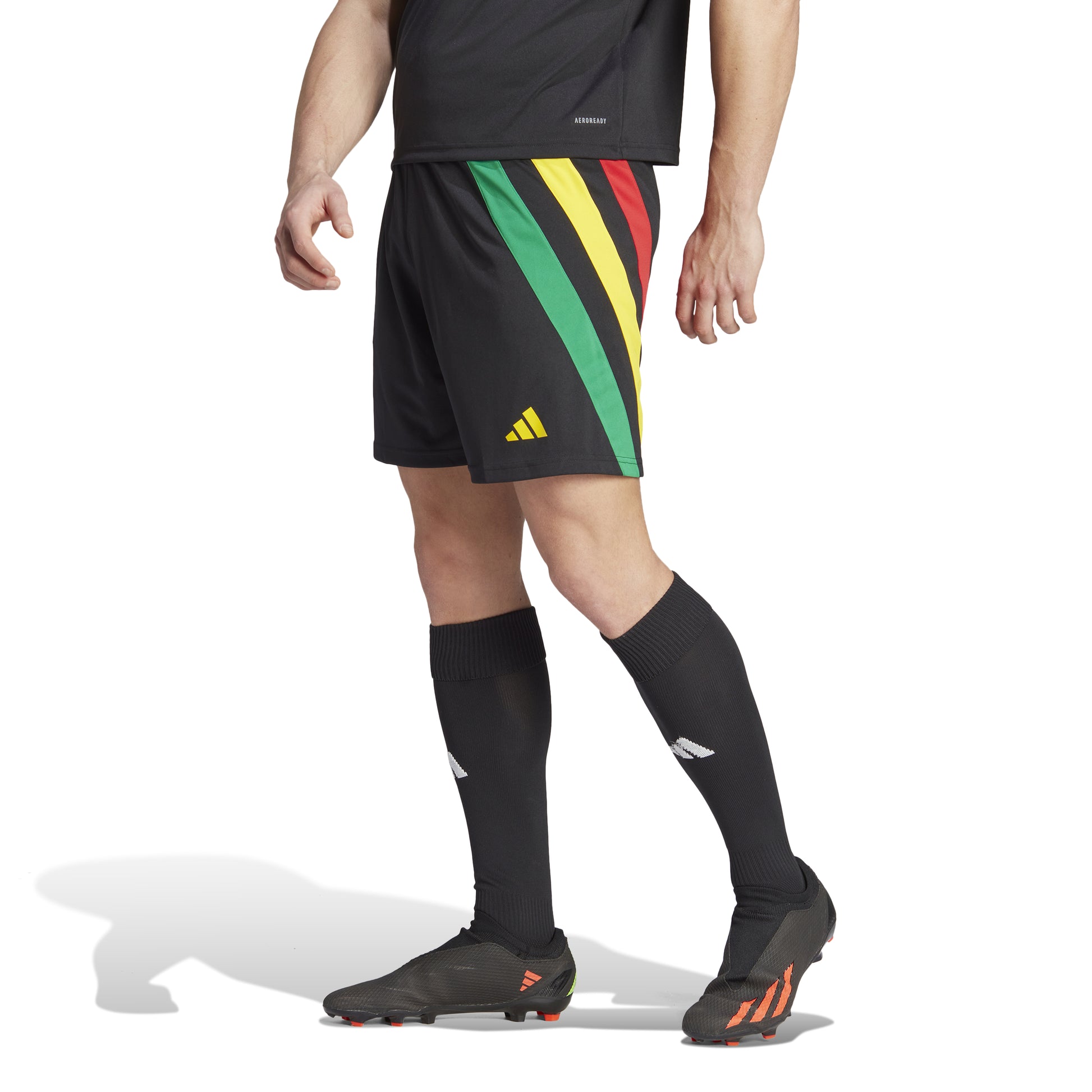 Adidas Fortore 23 Shorts Black/Team College Red/Team Yellow