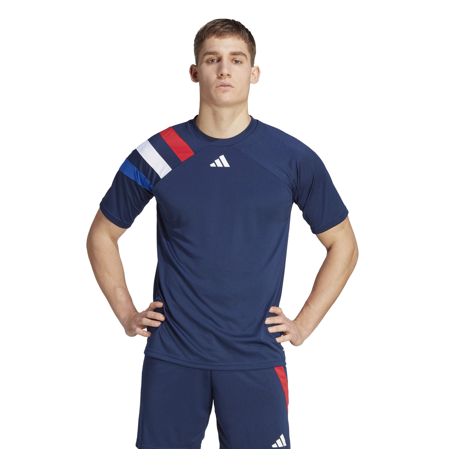 Adidas Fortore 23 SS Shirt Team Navy Blue/Team College Red/White