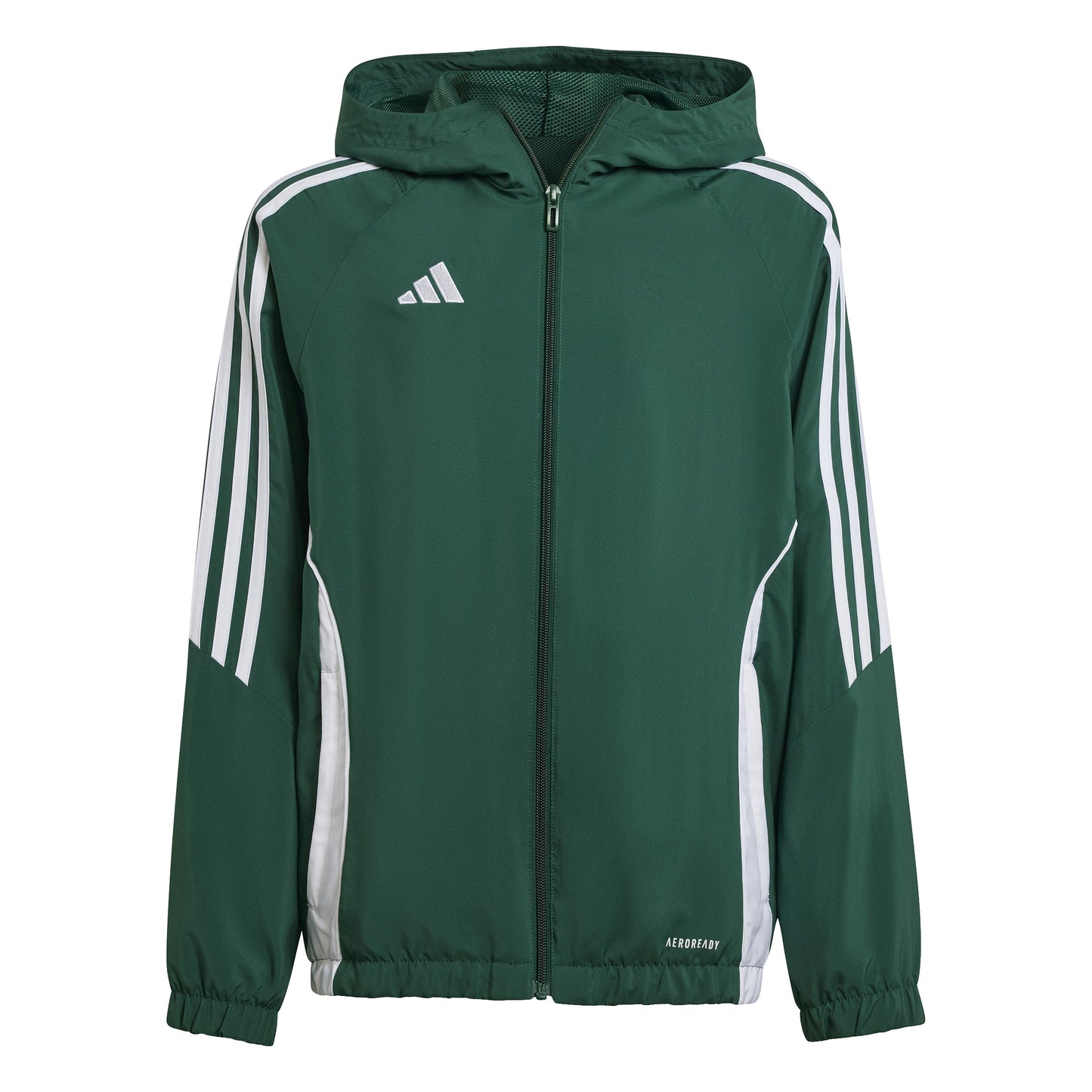 Adidas Tiro 24 Junior Windbreaker Jacket Team Dark Green/White