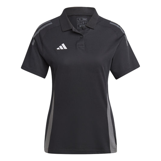 Adidas Tiro 24 Womens Competition Polo Shirt Black/Team Dark Grey