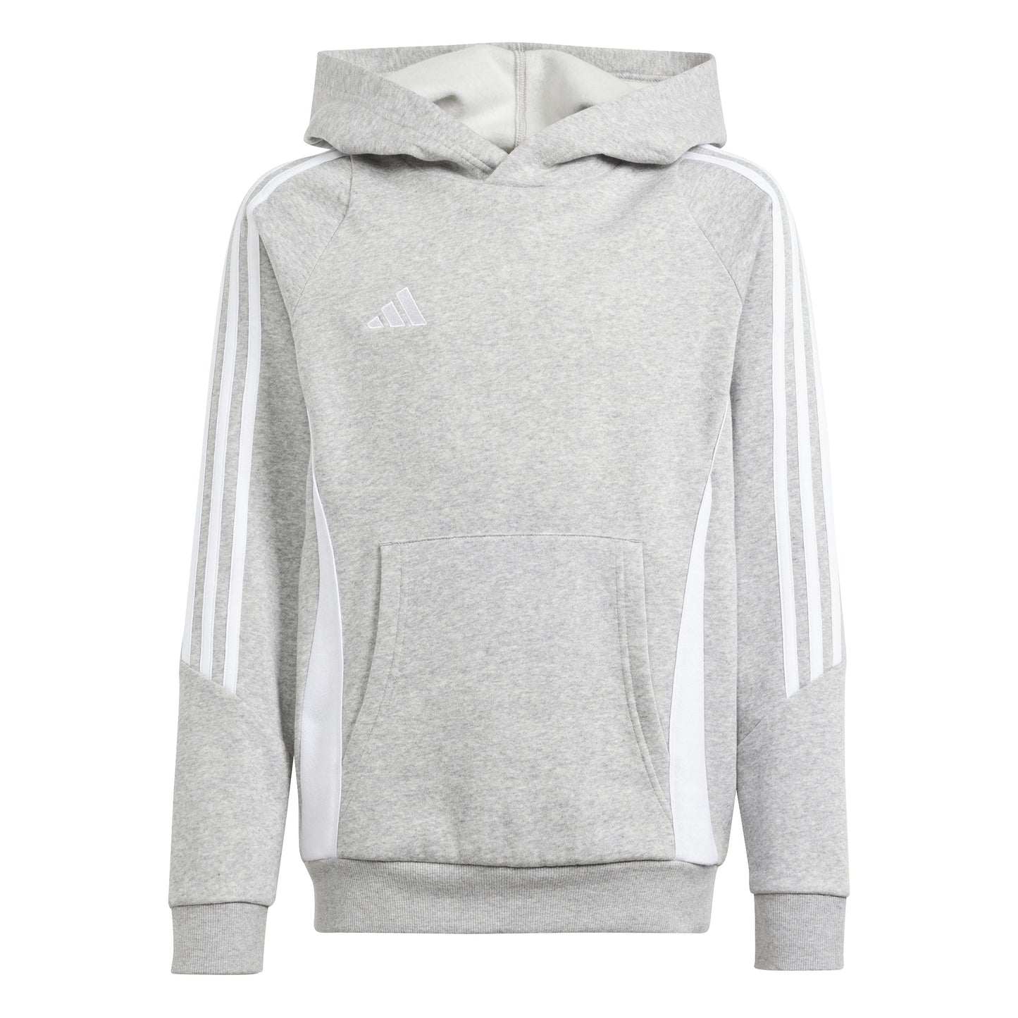 Adidas Tiro 24 Junior Sweat Hoodie Medium Grey Heather/White