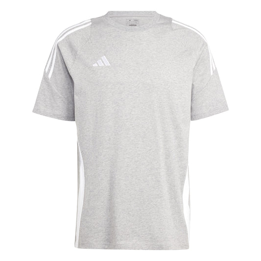 Adidas Tiro 24 Junior Sweat T-Shirt Medium Grey Heather/White