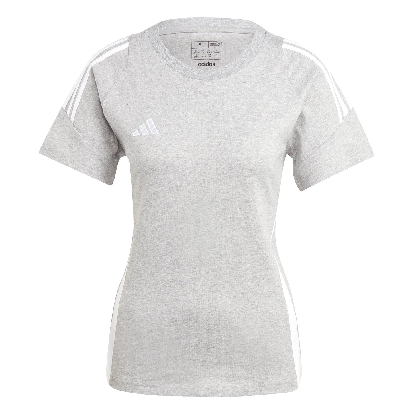 Adidas Tiro 24 Womens Sweat T-Shirt Medium Grey Heather/White