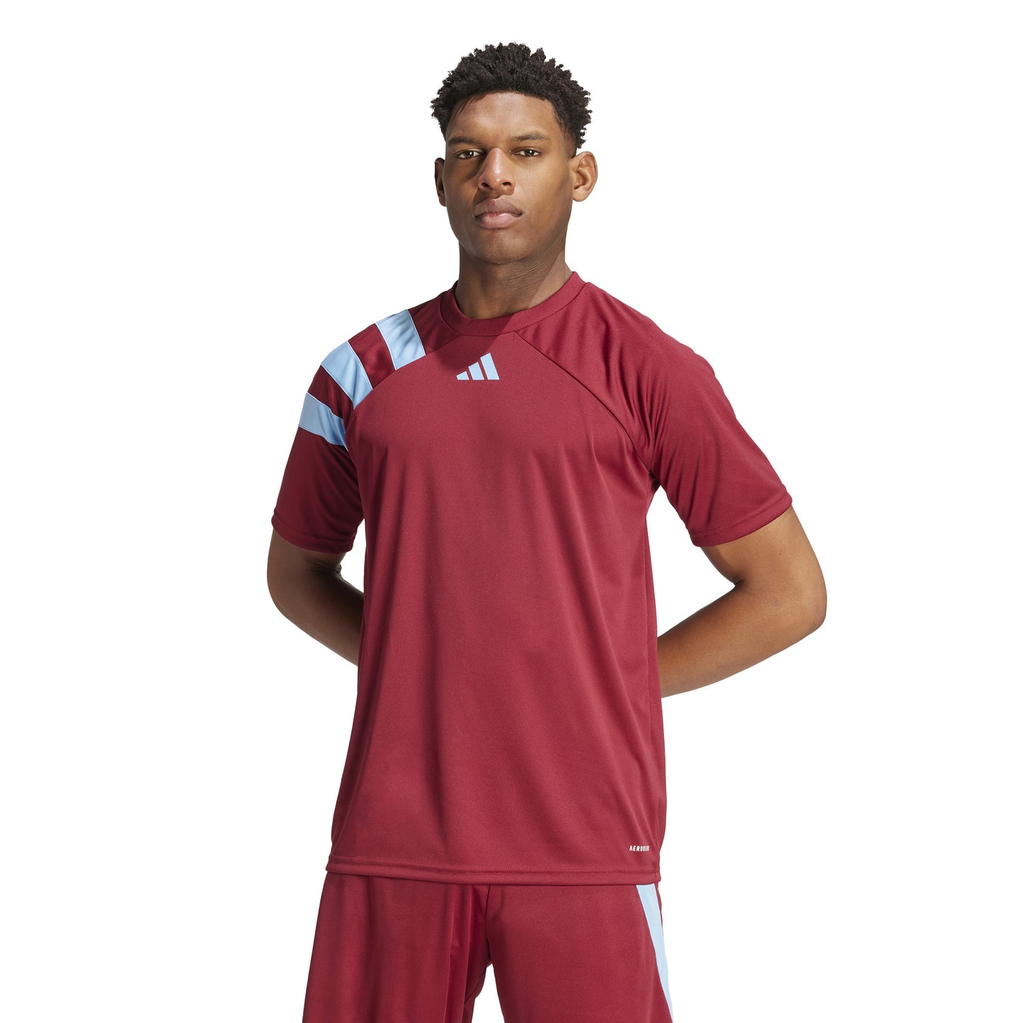 Adidas Fortore 23 SS Shirt Team Coll Burgundy/Team Light Blue