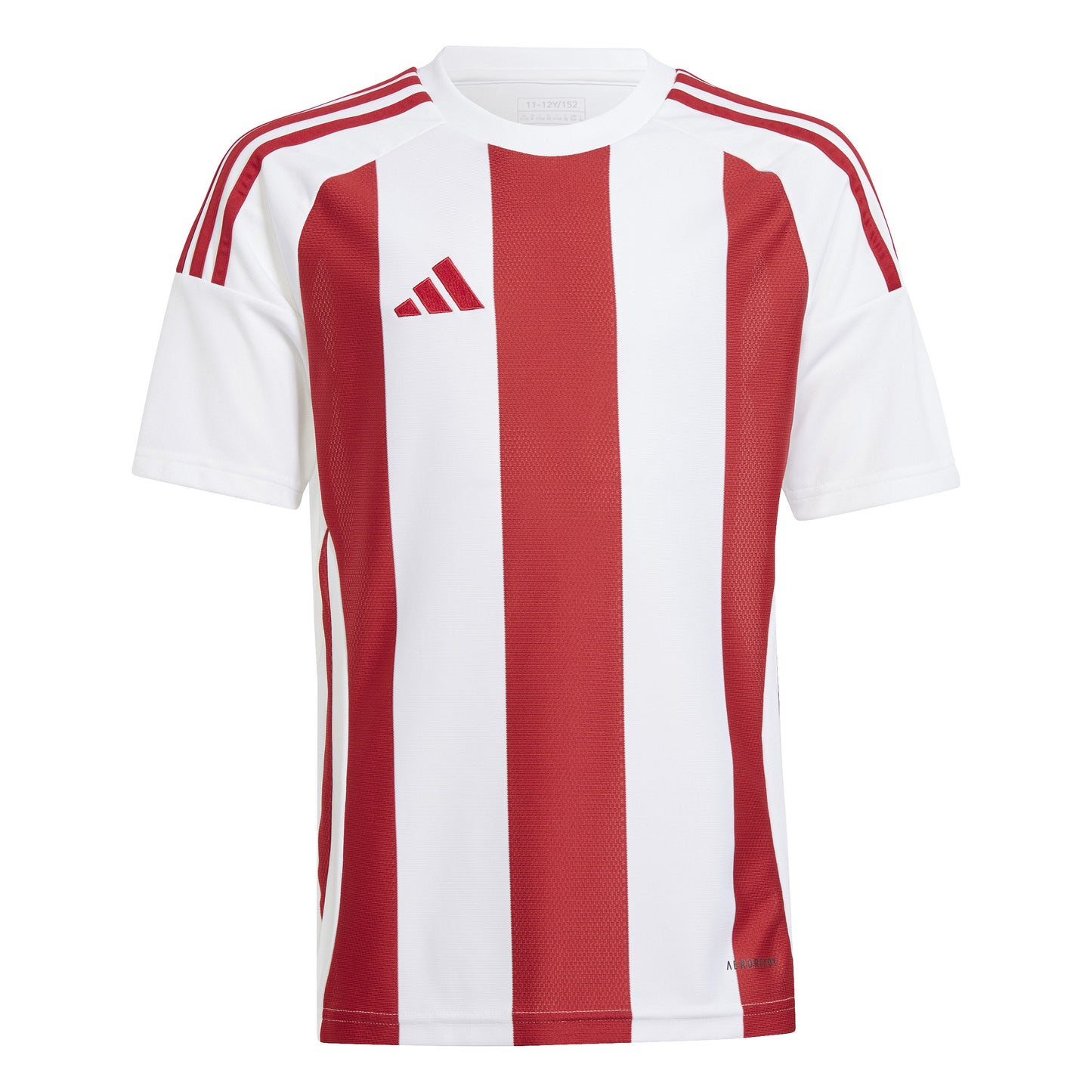 Adidas Striped 24 Junior Jersey White/Team Power Red