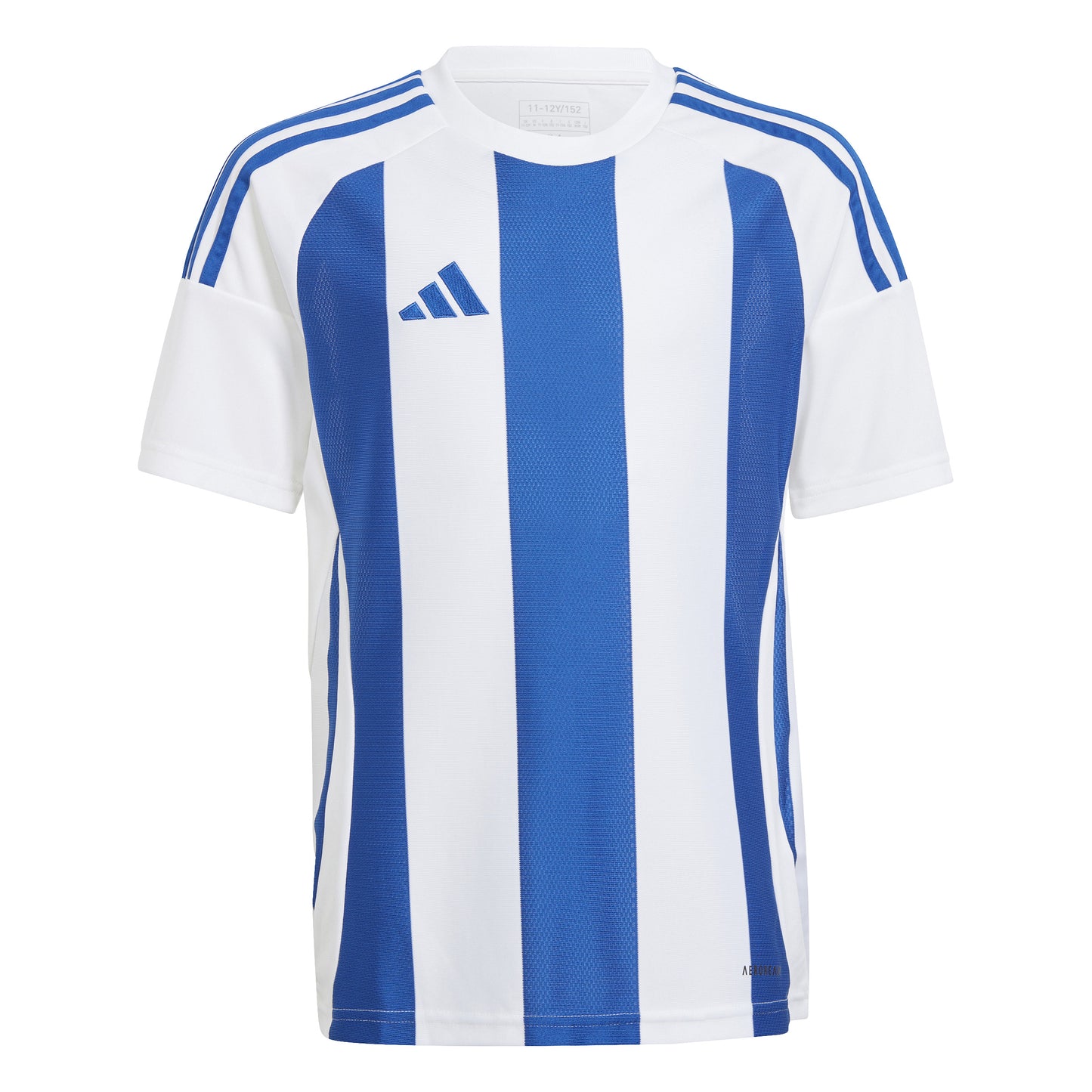 Adidas Striped 24 Junior Jersey White/Team Royal Blue