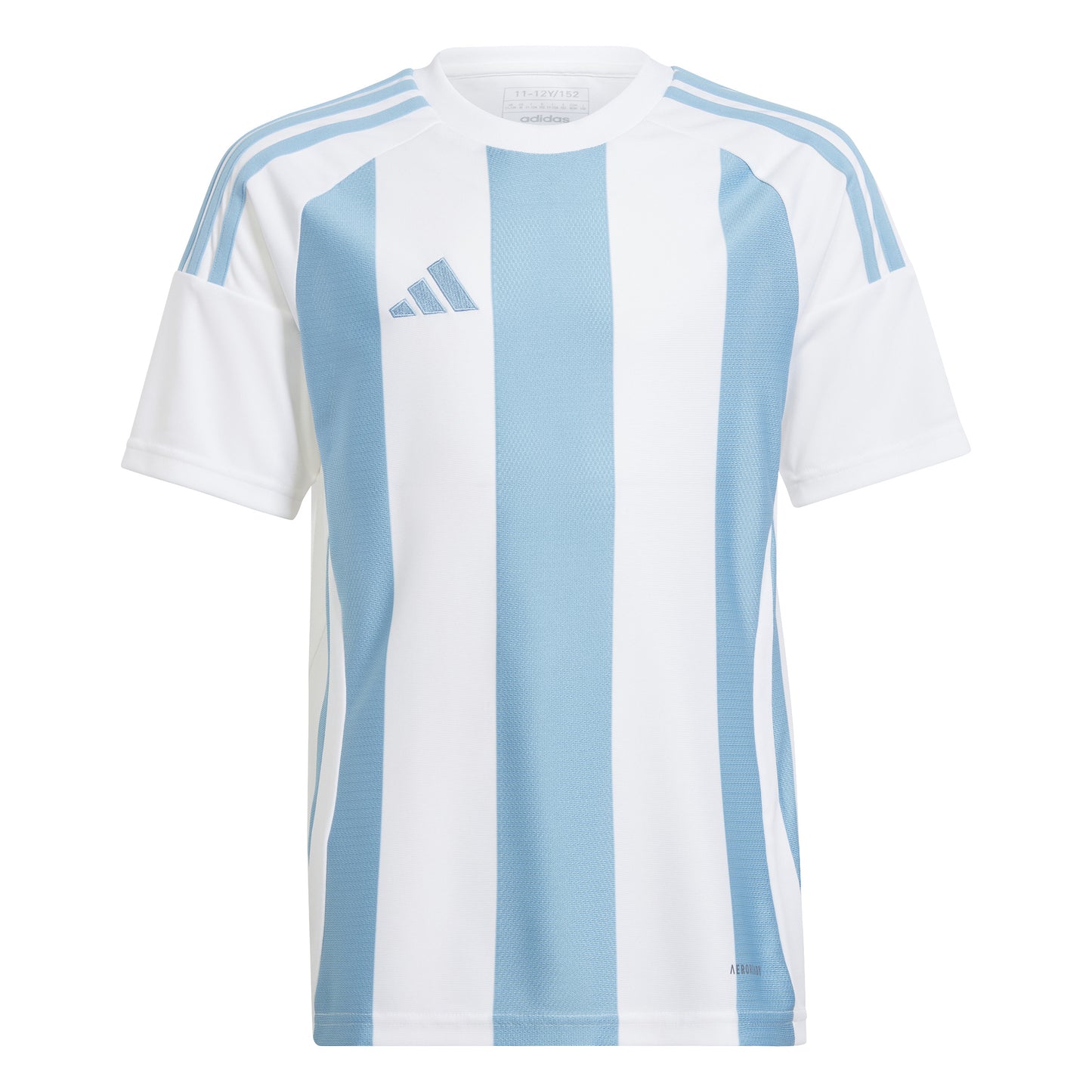 Adidas Striped 24 Junior Jersey Team Light Blue/White