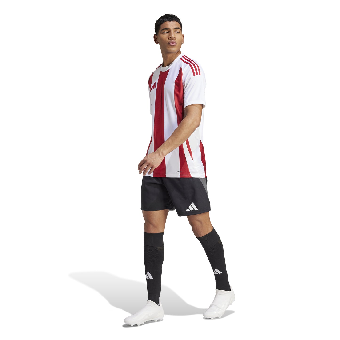 Adidas Striped 24 Jersey White/Team Power Red