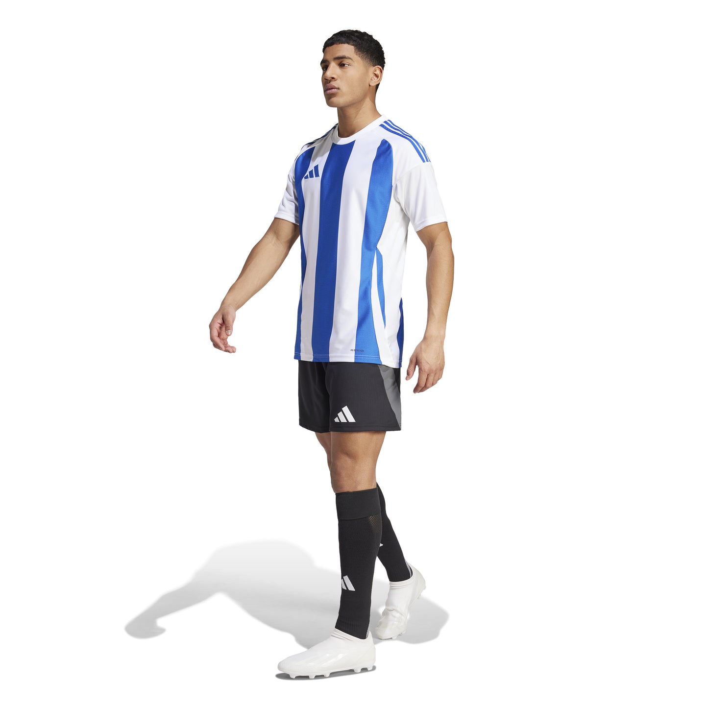 Adidas Striped 24 Jersey White/Team Royal Blue