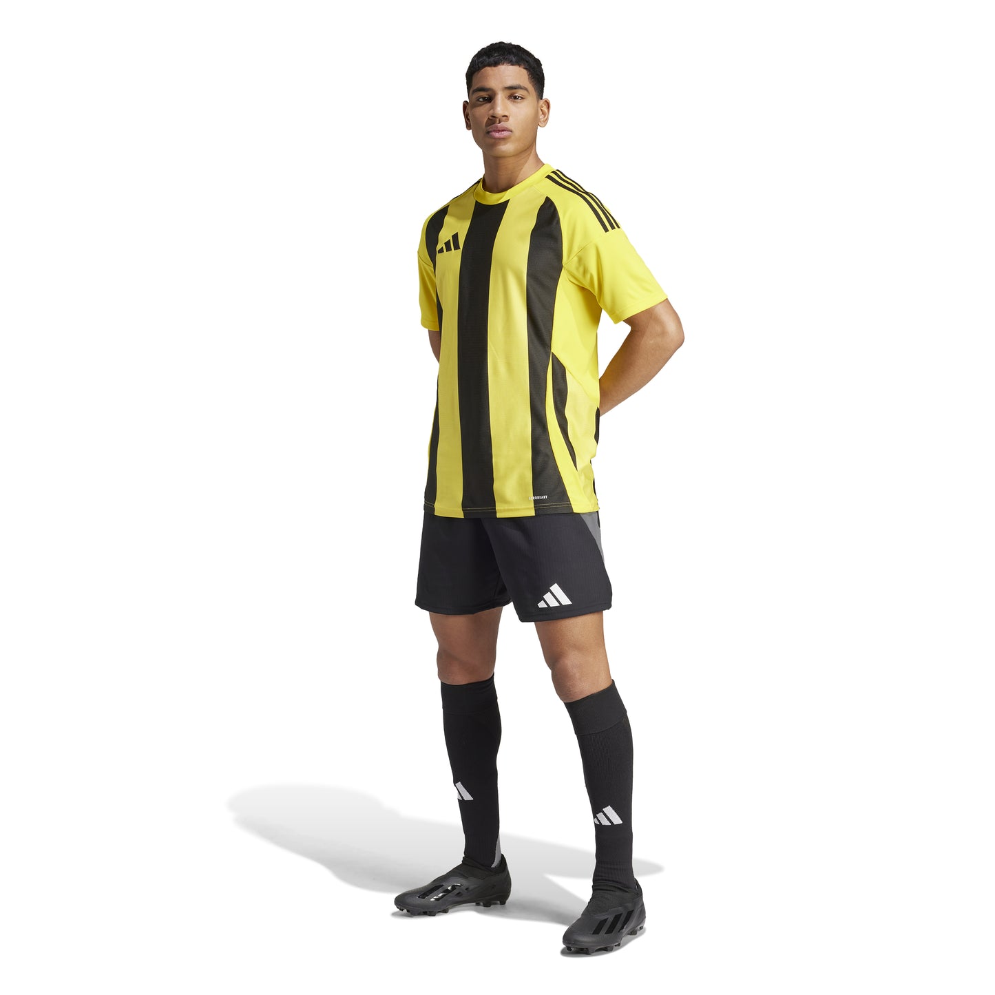 Adidas Striped 24 Jersey Team Yellow/Black