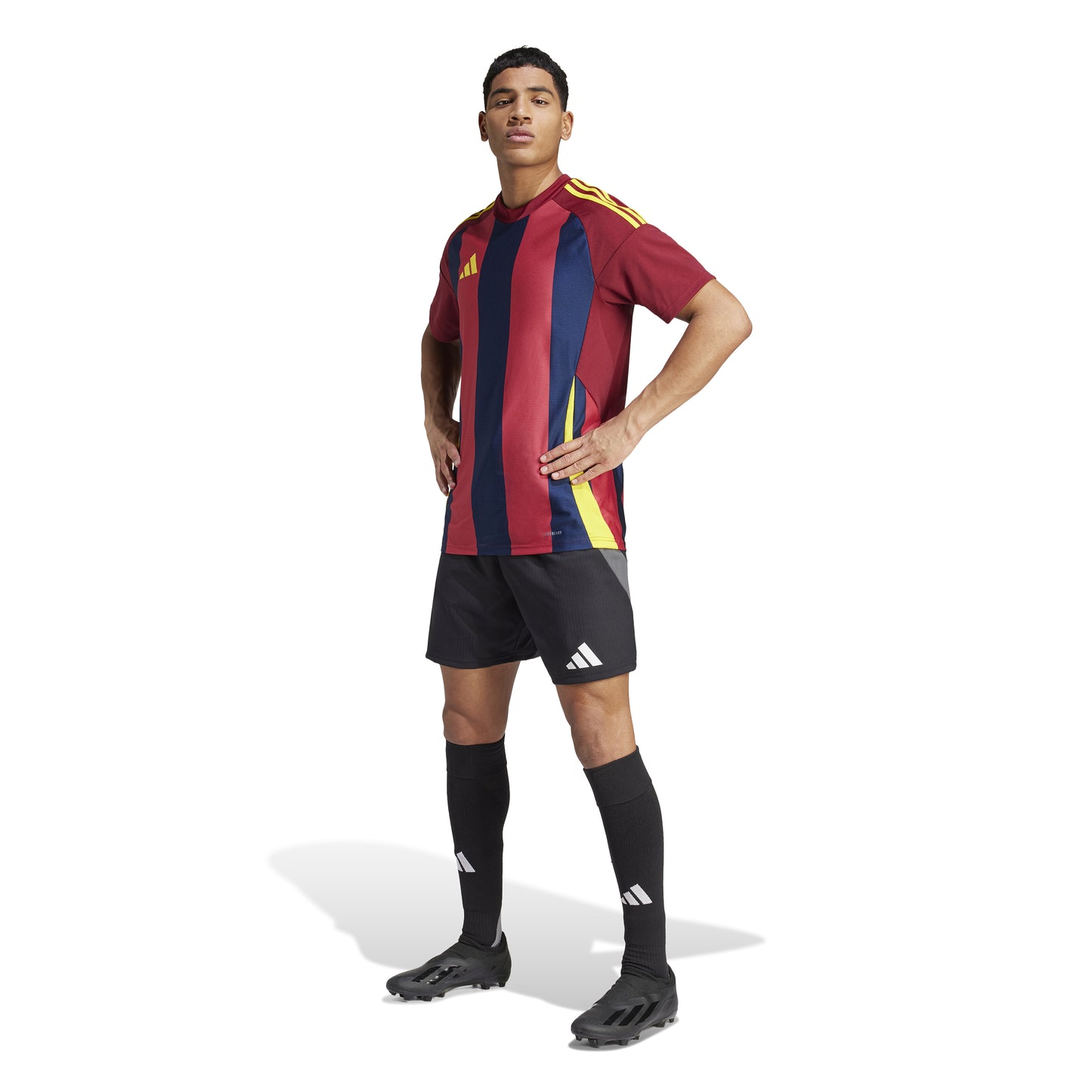 Adidas Striped 24 Jersey Team Navy Blue/Team Coll Burgundy/Team Yellow