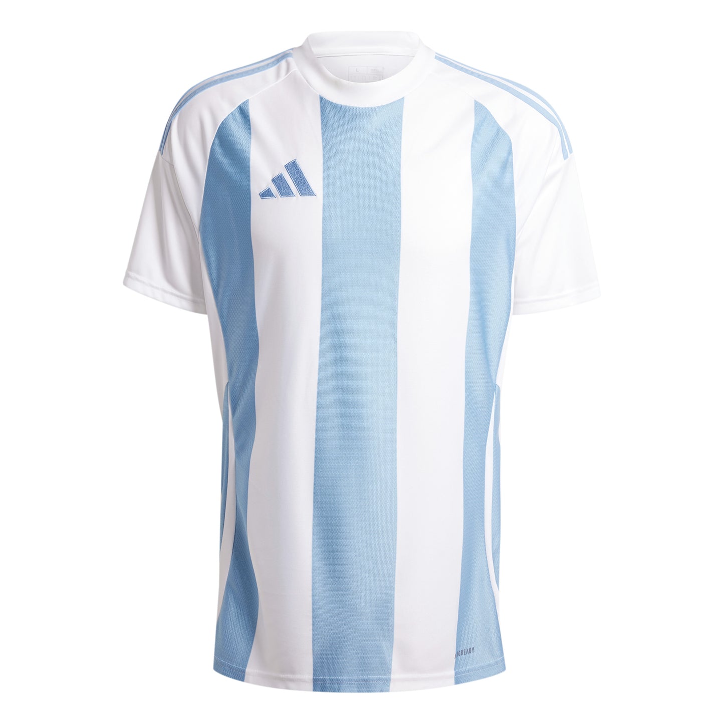 Adidas Striped 24 Jersey Team Light Blue/White