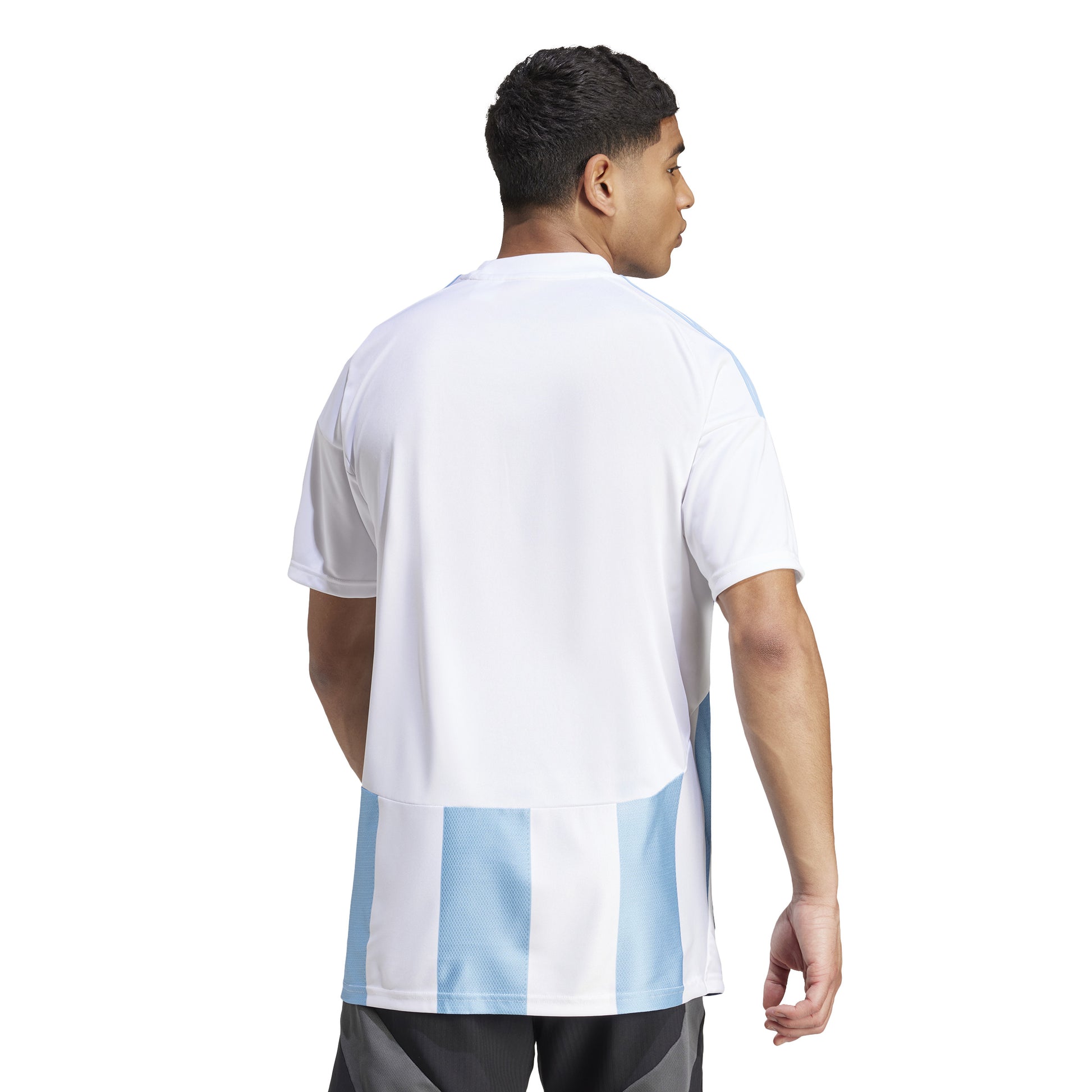 Adidas Striped 24 Jersey Team Light Blue/White