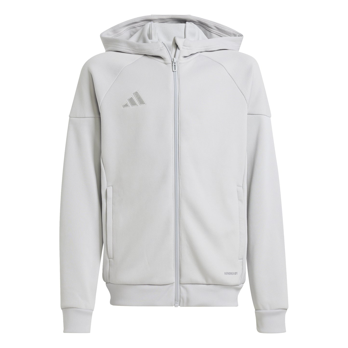 Adidas Junior Tiro 25 Full Zip Hoodie Team Light Grey
