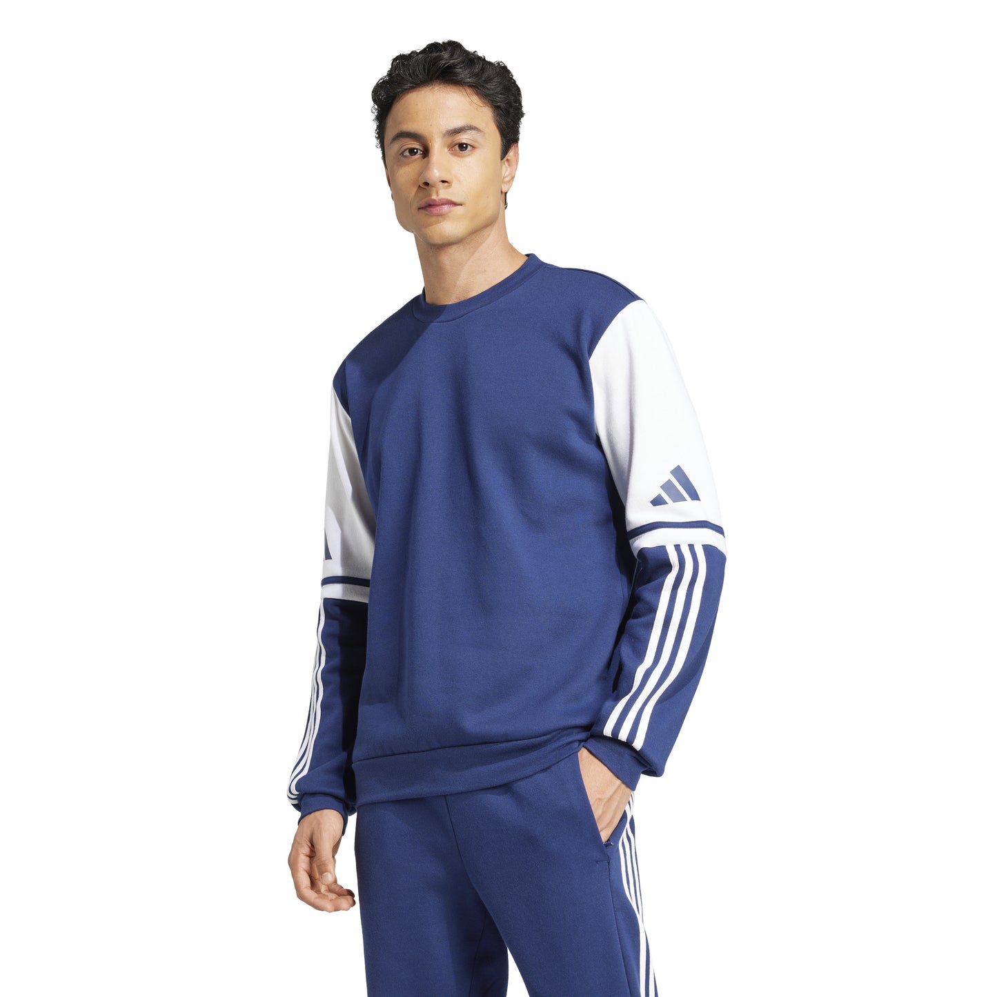 Adidas Squadra 25 Pullover Sweatshirt - Team Navy Blue 2/White
