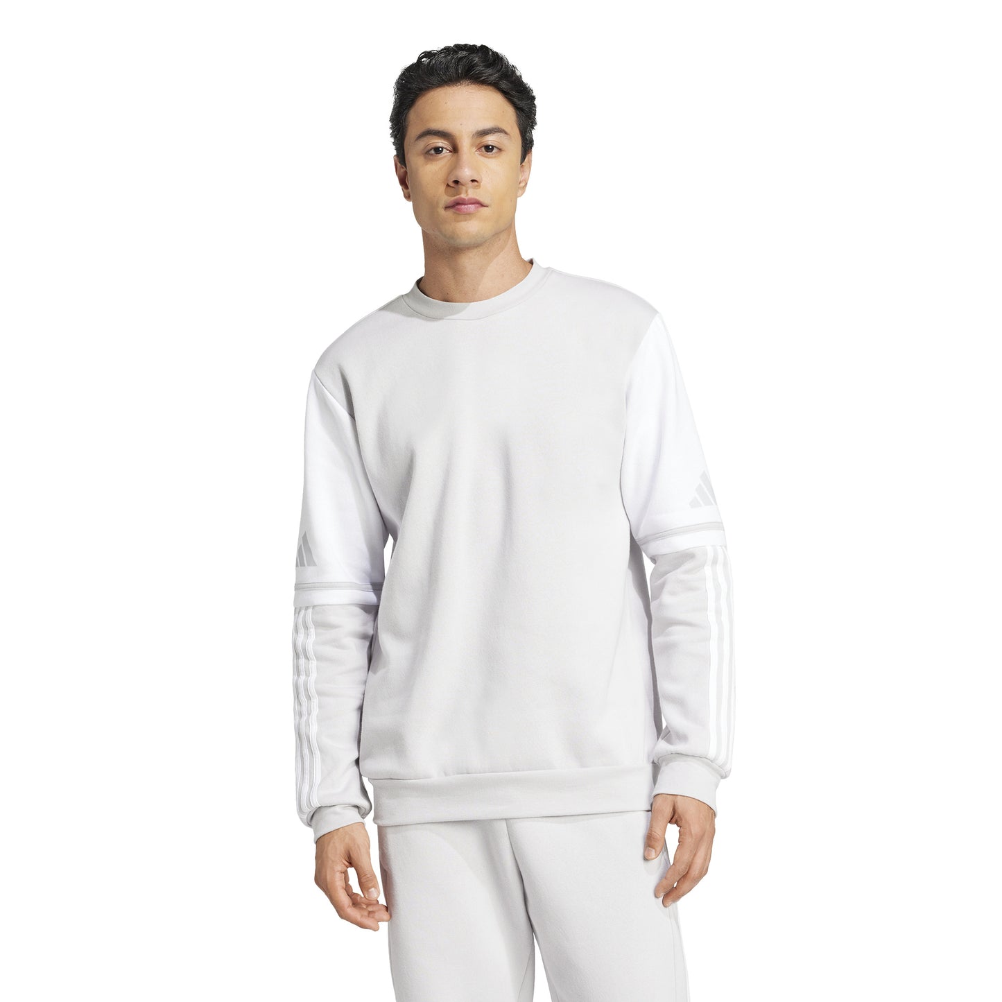 Adidas Squadra 25 Pullover Sweatshirt - Team Light Grey/White
