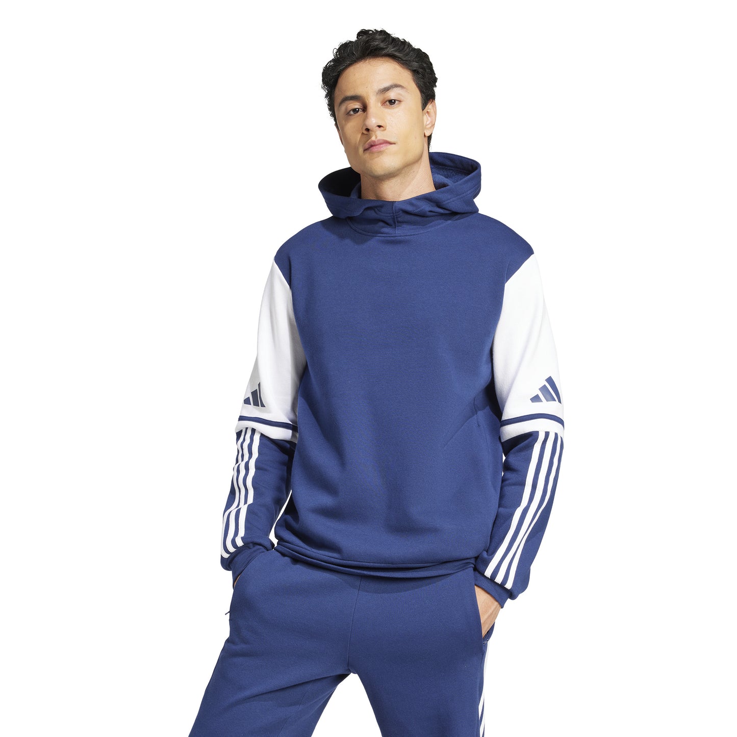 Adidas Squadra 25 Pullover Sweat Hoodie - Team Navy Blue 2/White