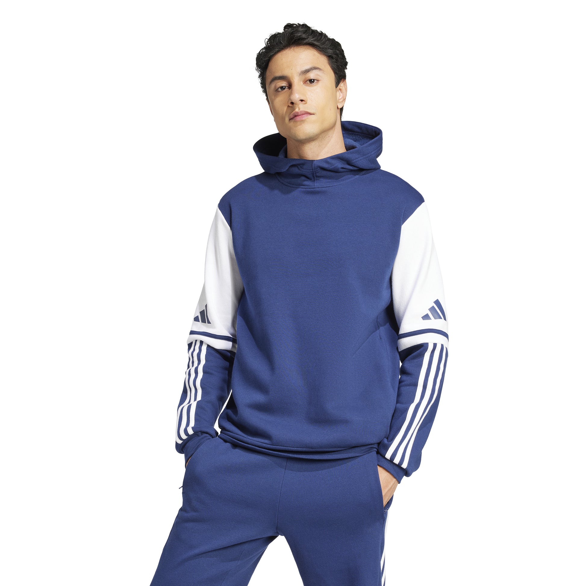 Adidas Squadra 25 Pullover Sweat Hoodie - Team Navy Blue 2/White