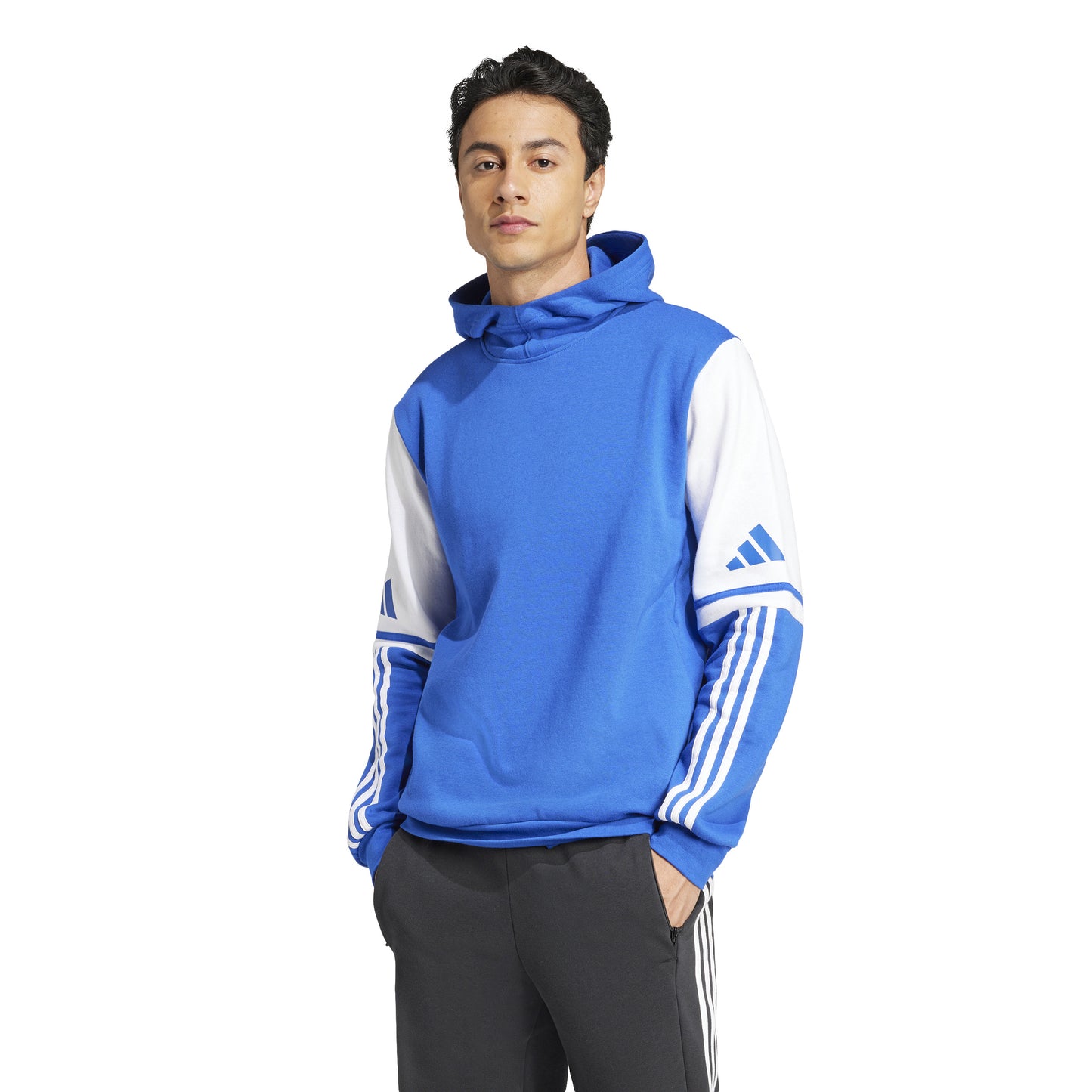 Adidas Squadra 25 Pullover Sweat Hoodie - Team Royal Blue/White