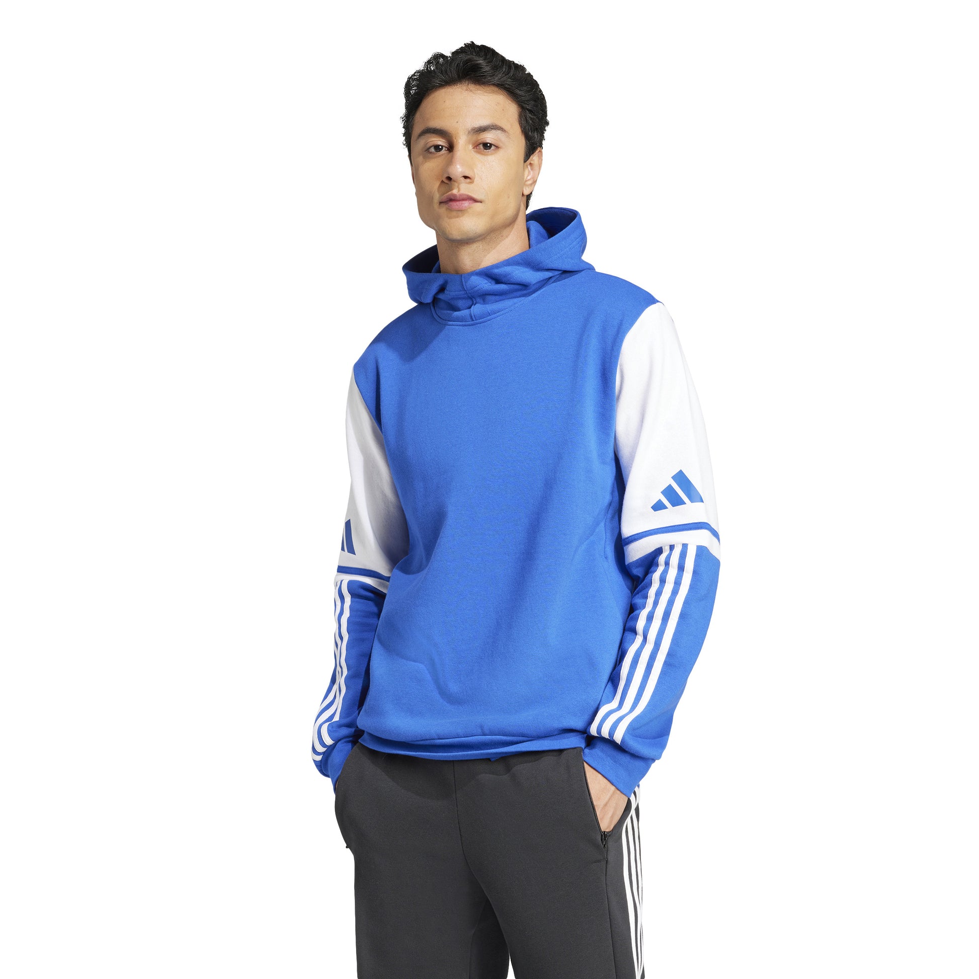 Adidas Squadra 25 Pullover Sweat Hoodie - Team Royal Blue/White