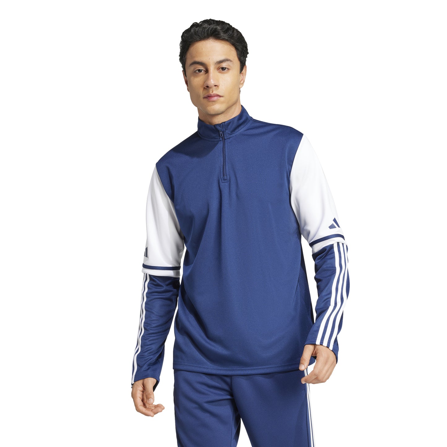 Adidas Squadra 25 1/4 Zip Training Top - Team Navy Blue 2/White
