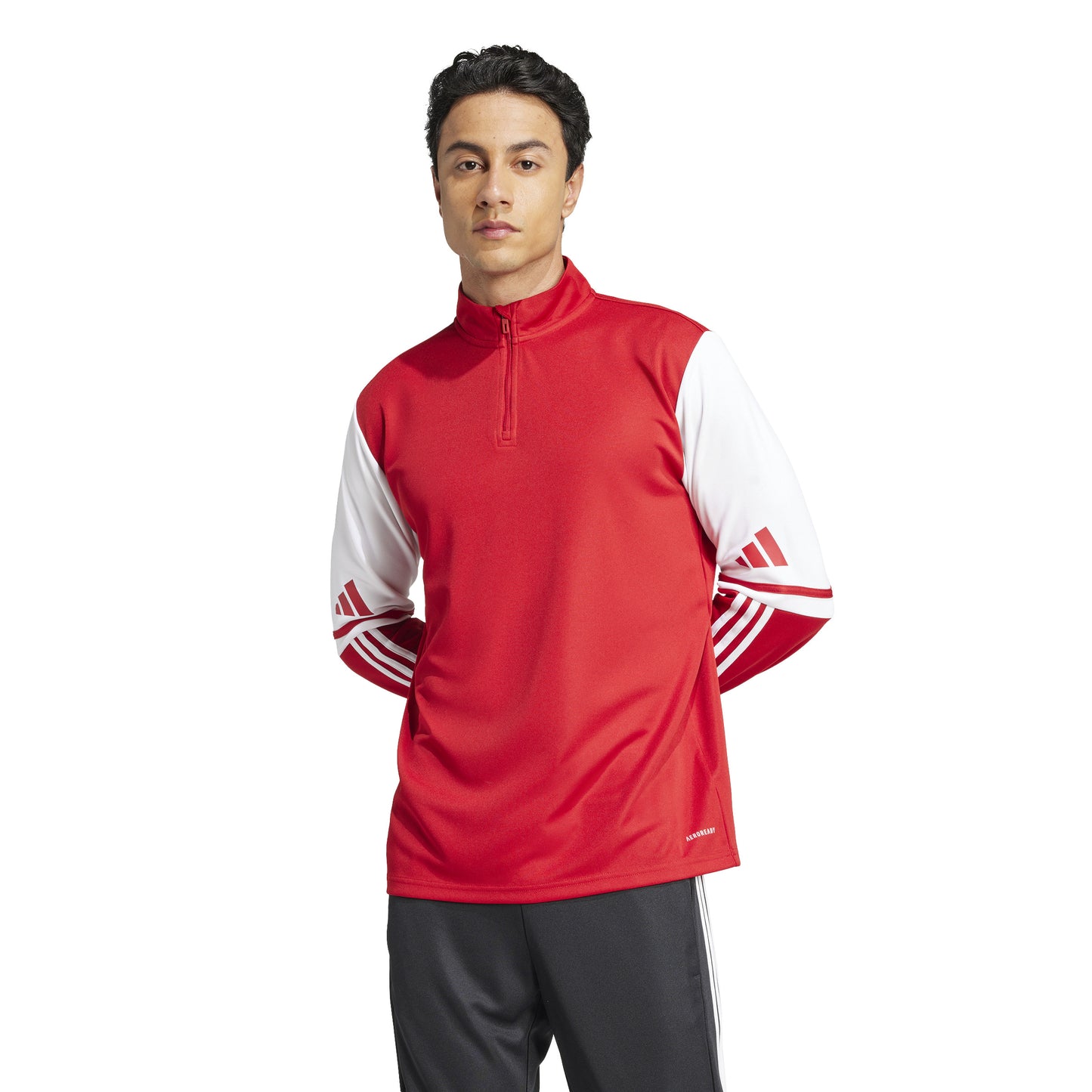 Adidas Squadra 25 1/4 Zip Training Top - Team Power Red 2/White