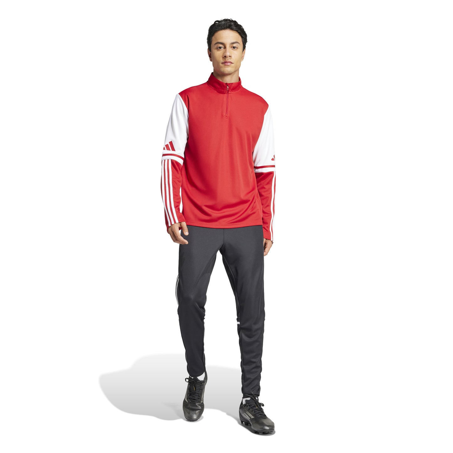 Adidas Squadra 25 1/4 Zip Training Top - Team Power Red 2/White