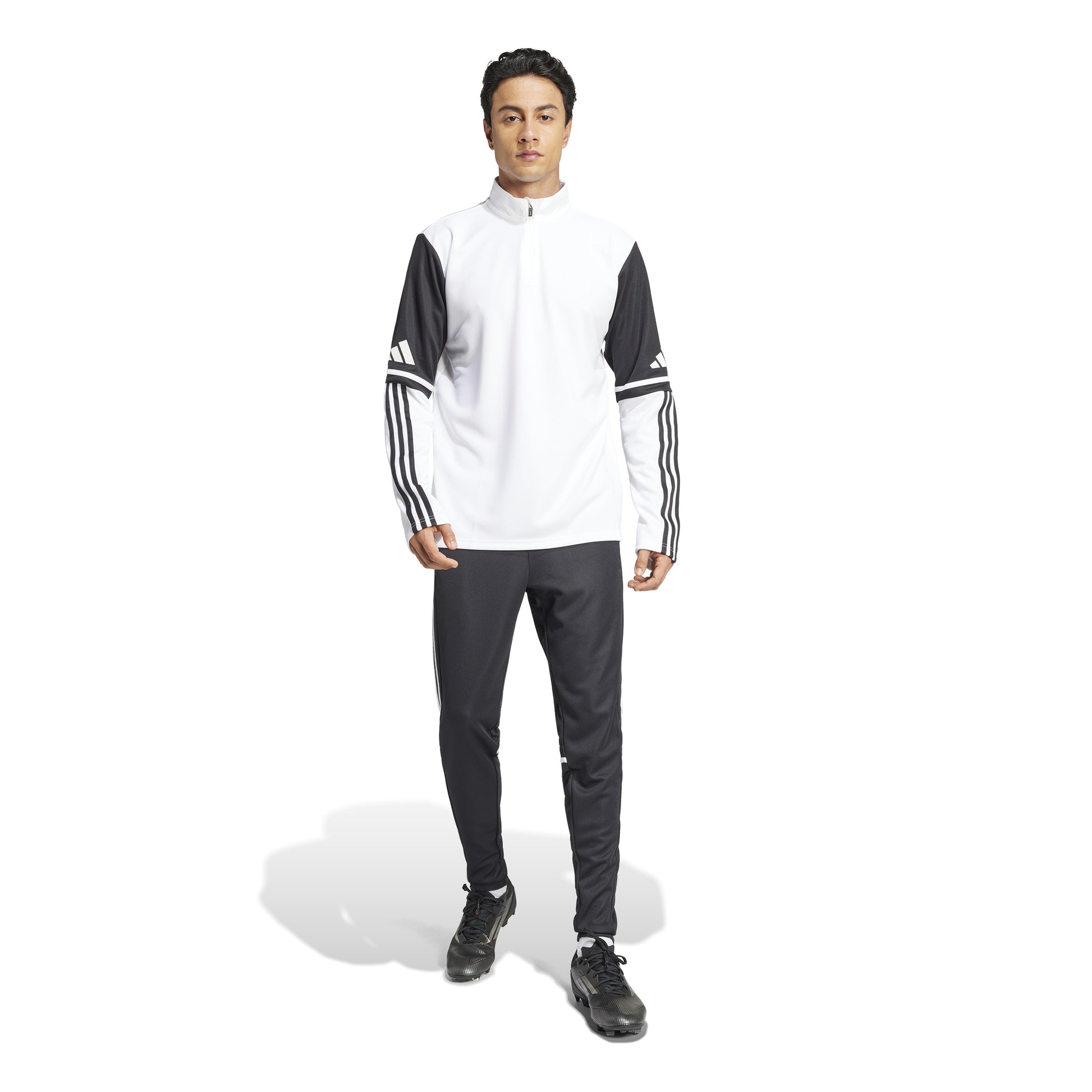 Adidas Squadra 25 1/4 Zip Training Top - White/Black