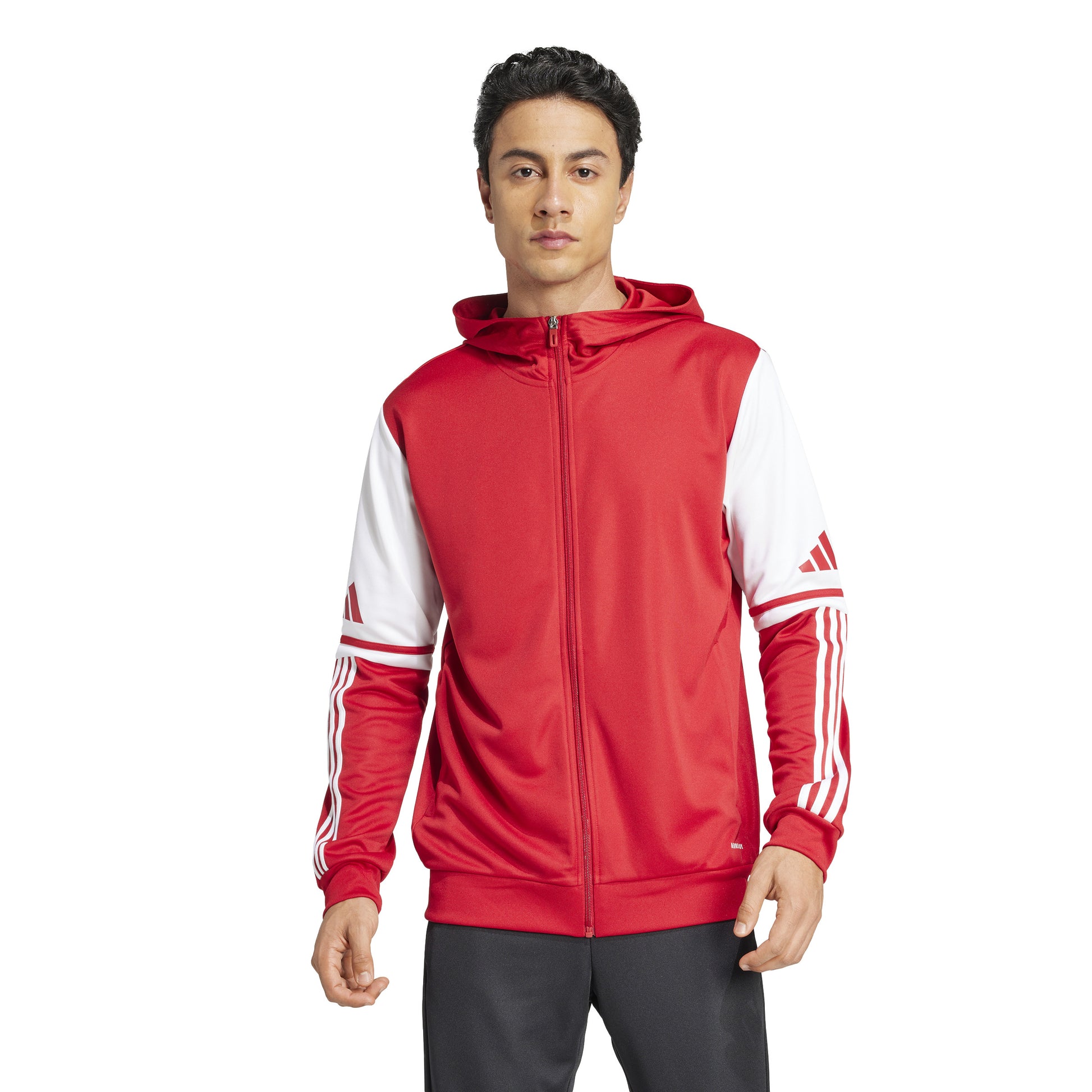 Adidas Squadra 25 Full Zip Hoodie - Team Power Red 2/White