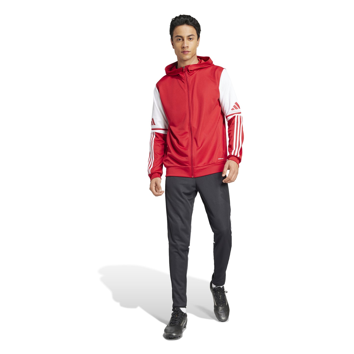 Adidas Squadra 25 Full Zip Hoodie - Team Power Red 2/White