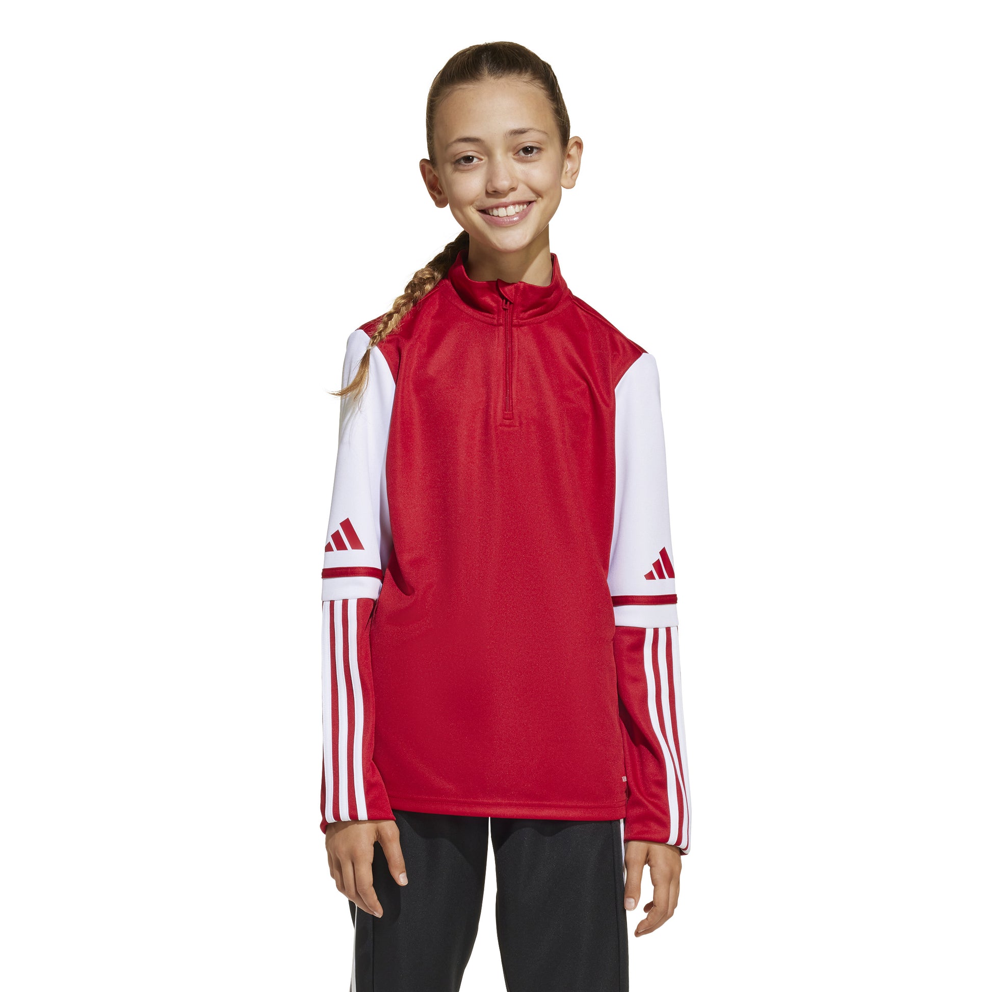Adidas Squadra 25 1/4 Zip Training Top - Team Power Red 2/White