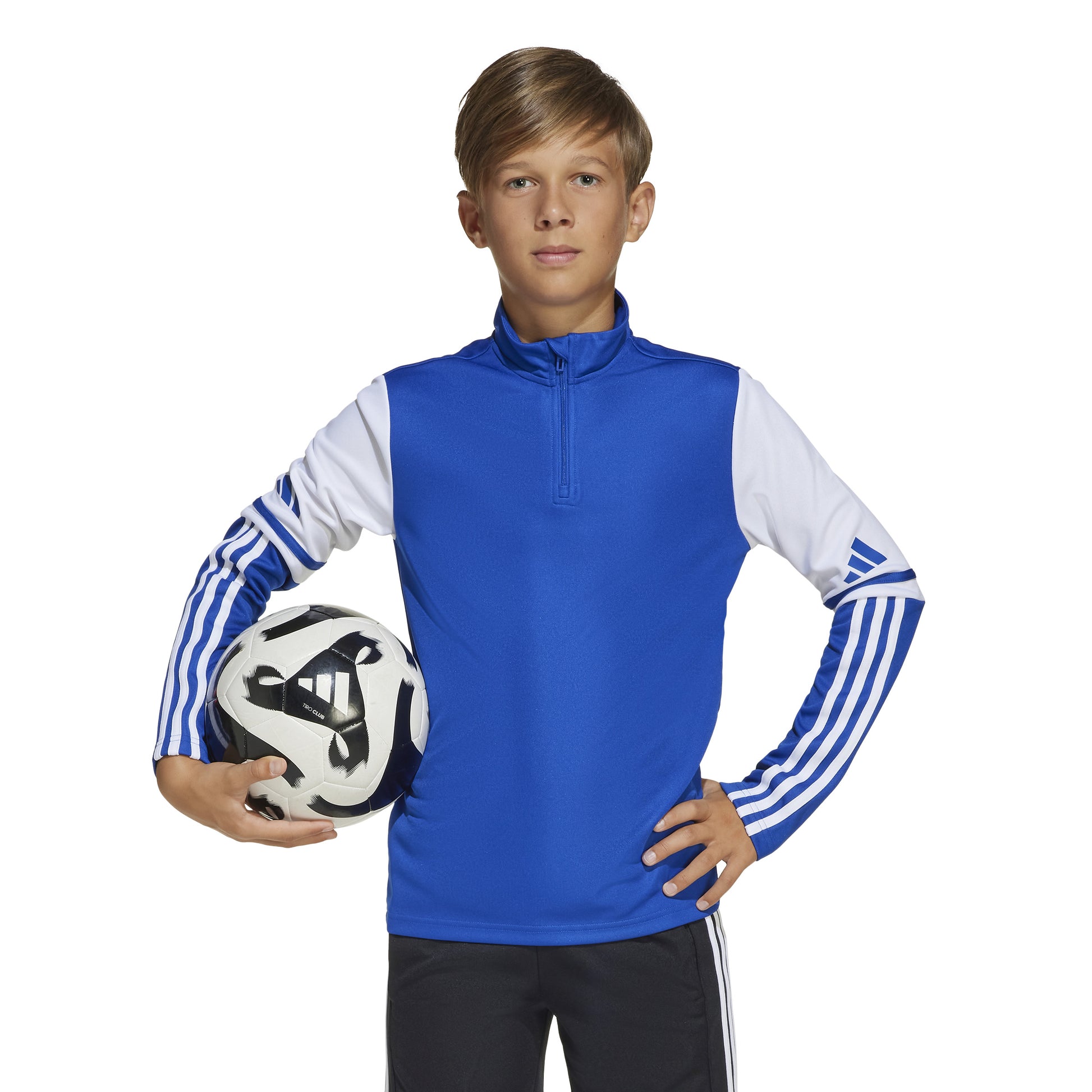 Adidas Squadra 25 1/4 Zip Training Top - Team Royal Blue/White