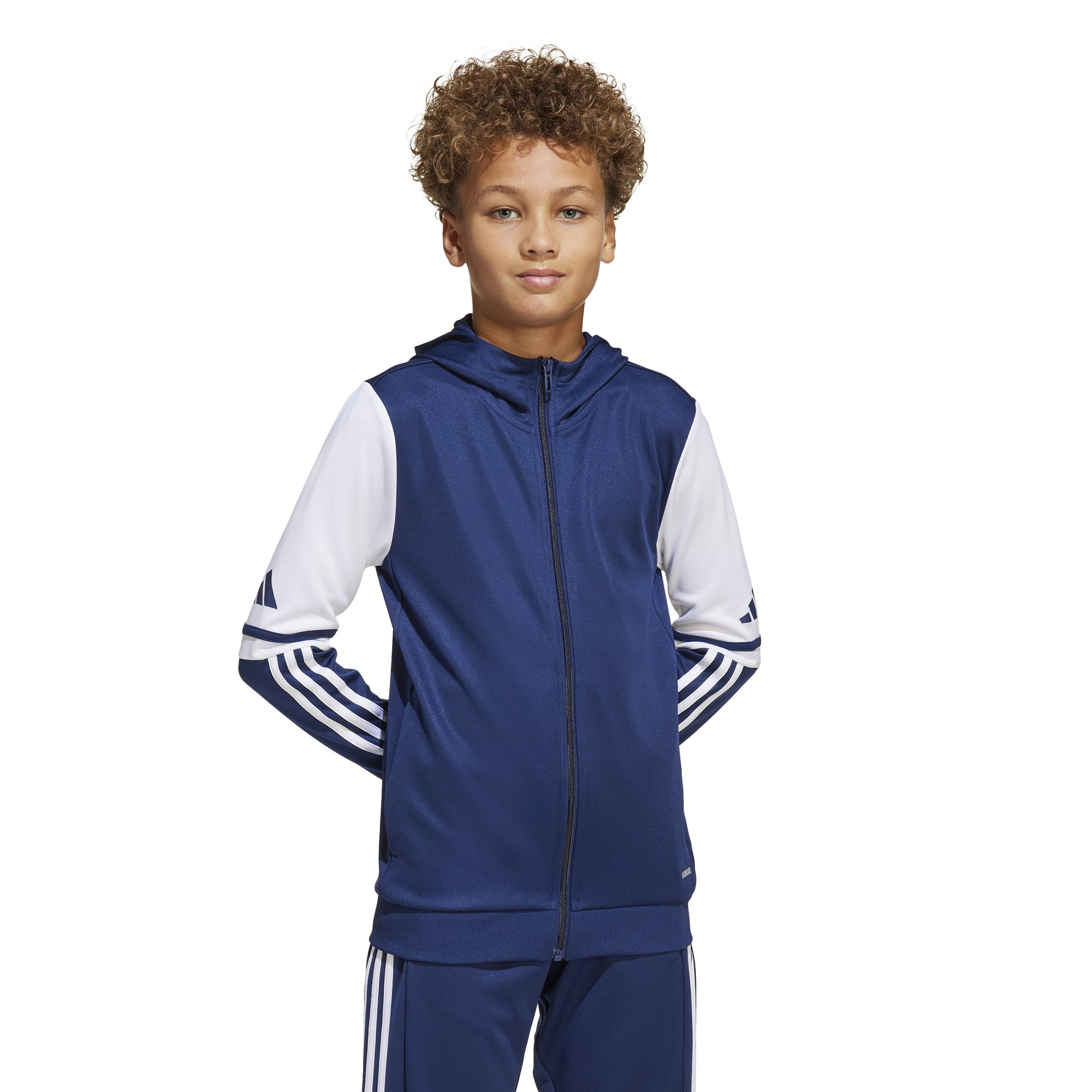 Adidas Squadra 25 Full Zip Hoodie - Team Navy Blue 2/White