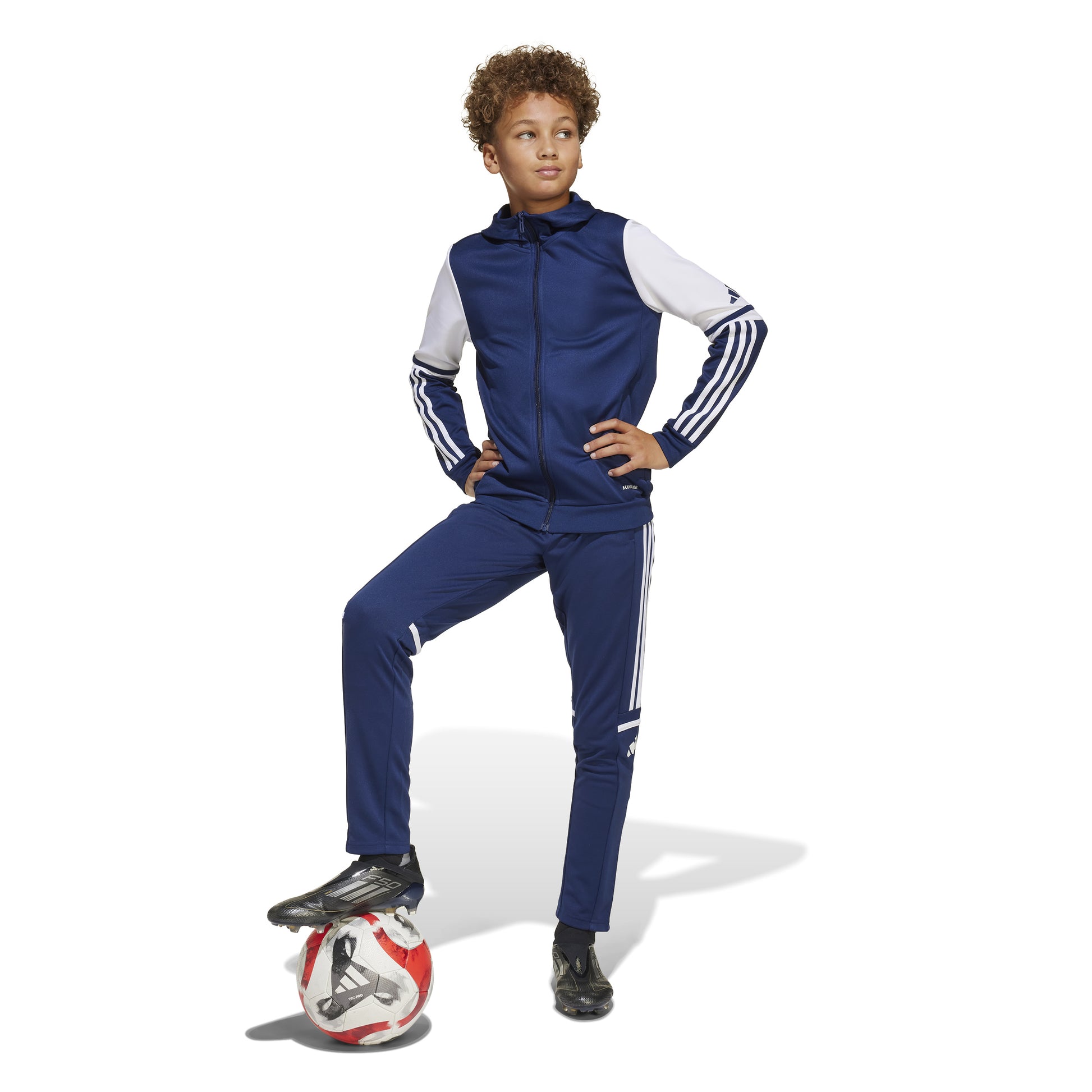 Adidas Squadra 25 Full Zip Hoodie - Team Navy Blue 2/White