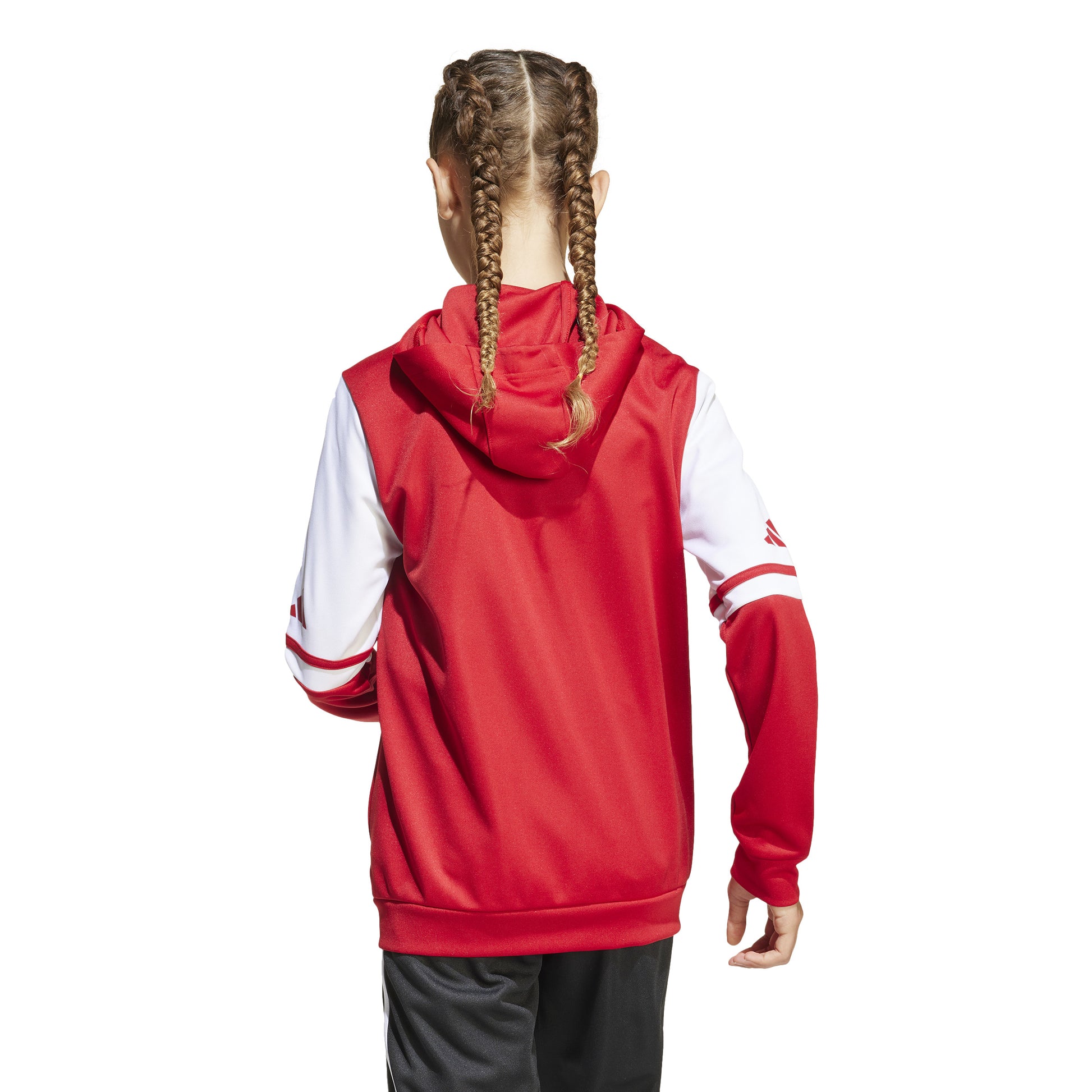 Adidas Squadra 25 Full Zip Hoodie - Team Power Red 2/White