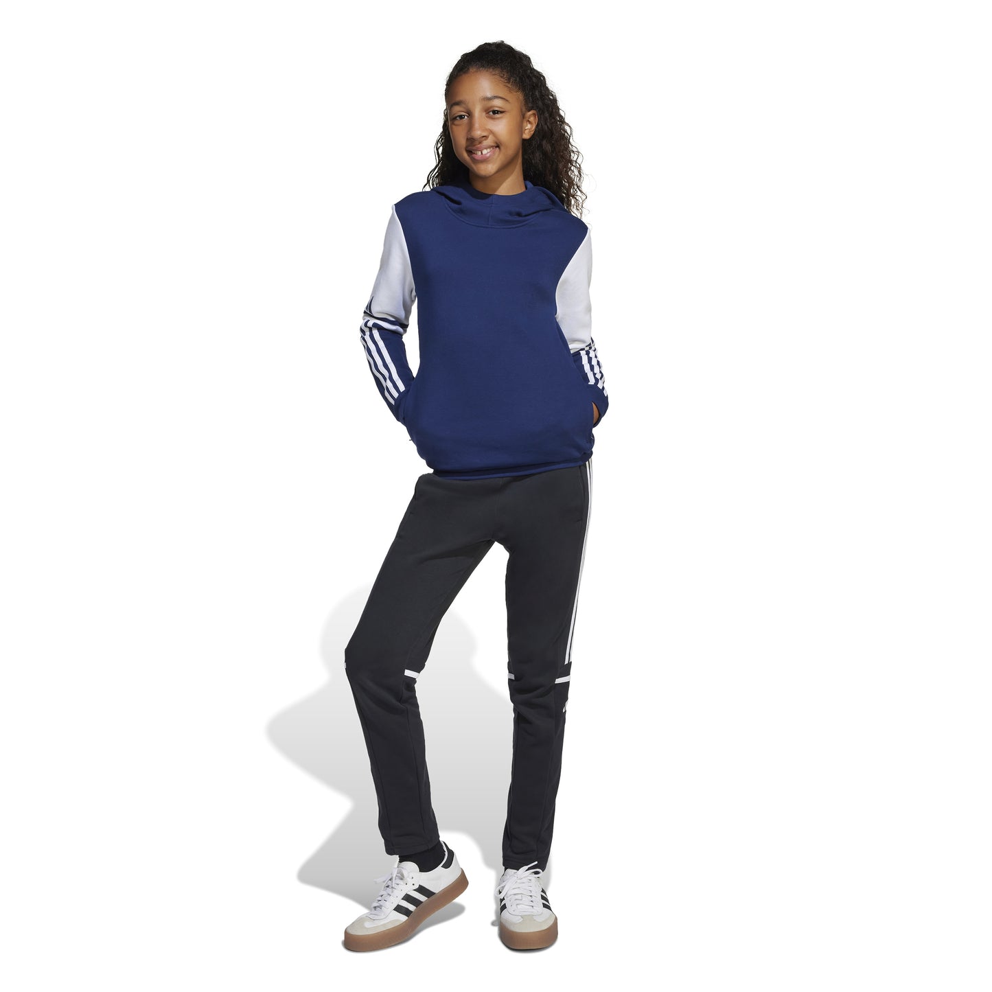 Adidas Squadra 25 Pullover Sweat Hoodie - Team Navy Blue 2/White