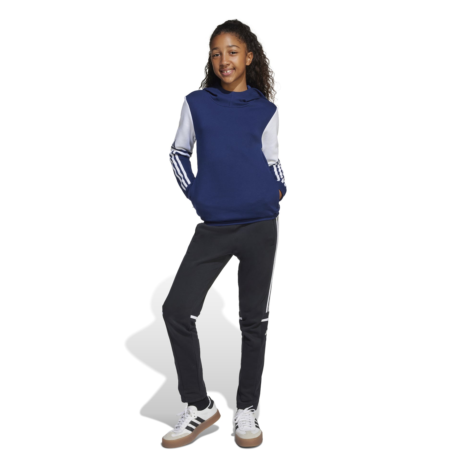 Adidas Squadra 25 Pullover Sweat Hoodie - Team Navy Blue 2/White