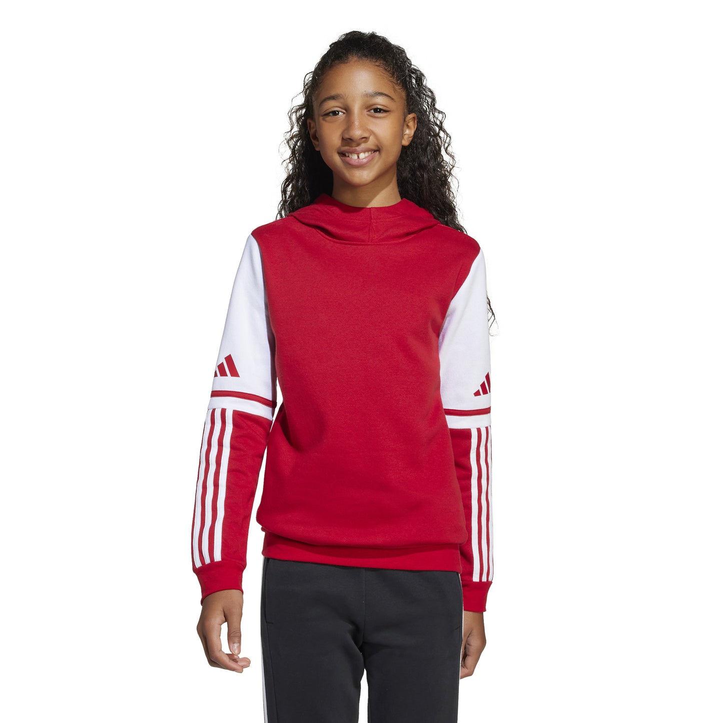 Adidas Squadra 25 Pullover Sweat Hoodie - Team Power Red 2/White
