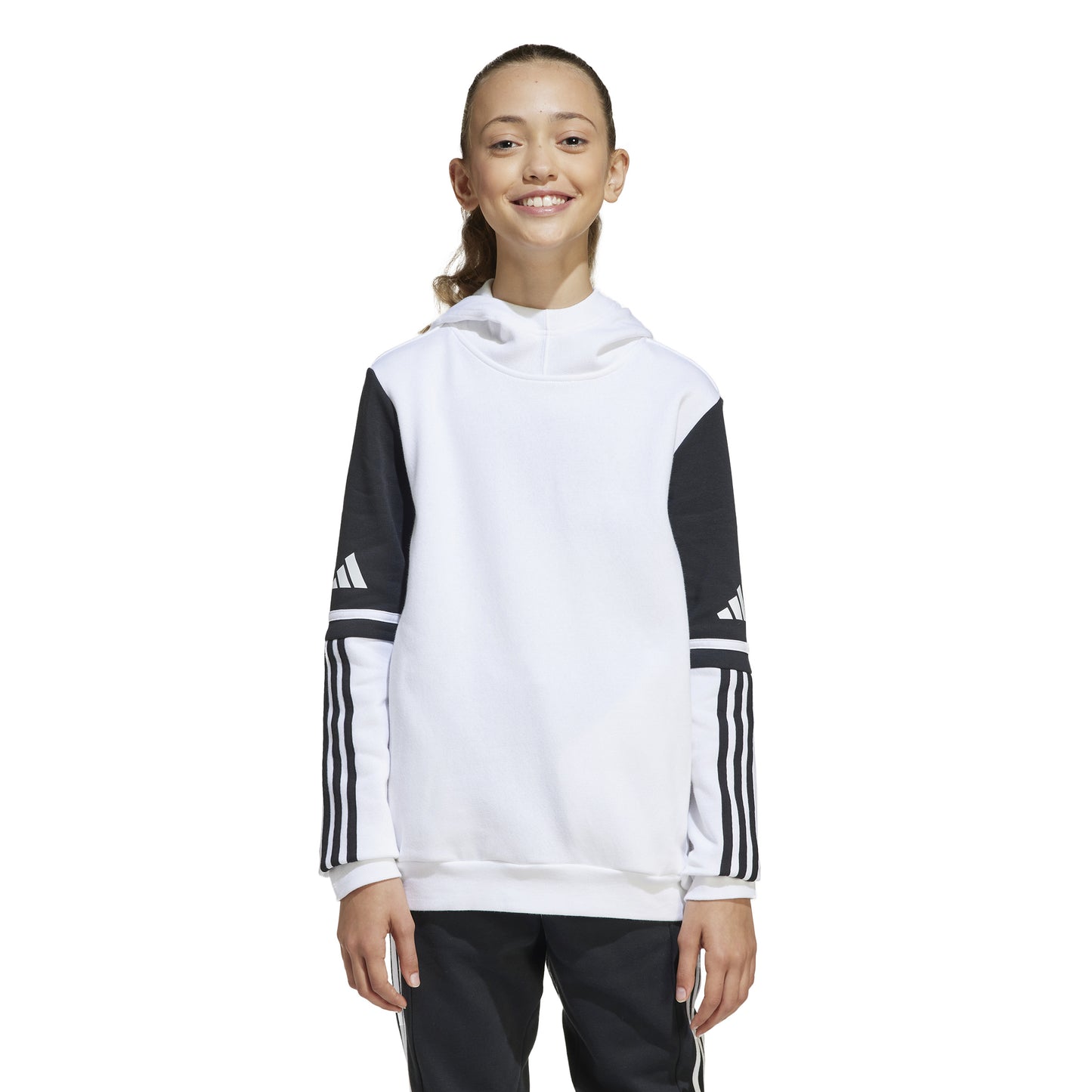 Adidas Squadra 25 Pullover Sweat Hoodie - White/Black