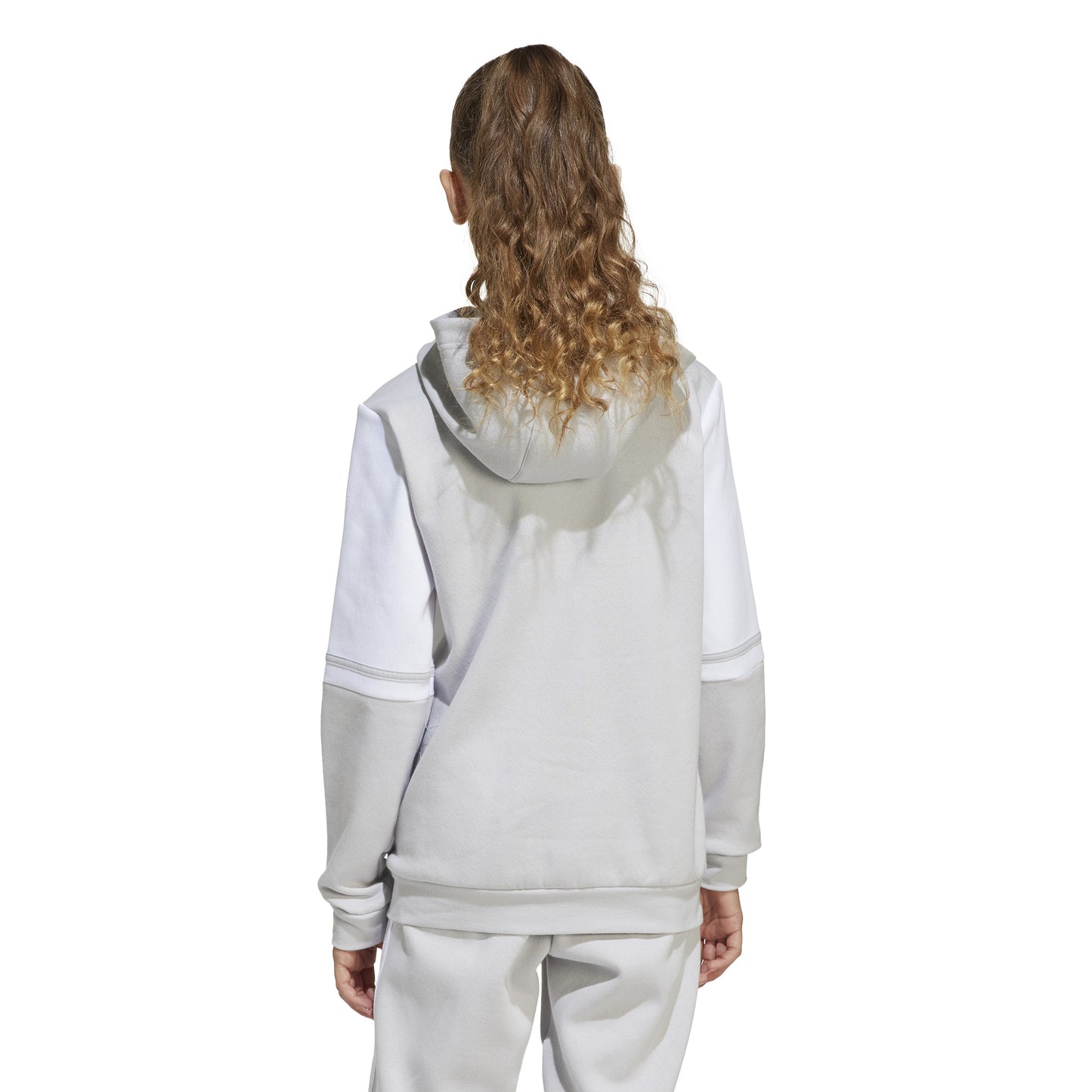 Adidas Squadra 25 Pullover Sweat Hoodie - Team Light Grey/White