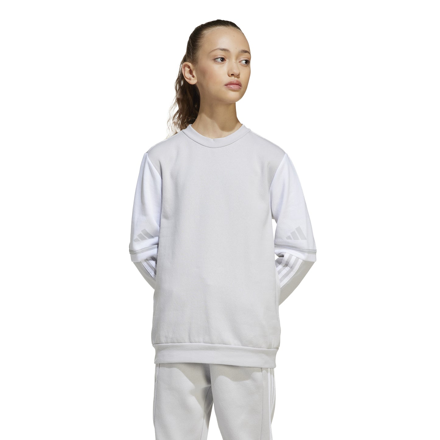 Adidas Squadra 25 Sweatshirt - Team Light Grey/White