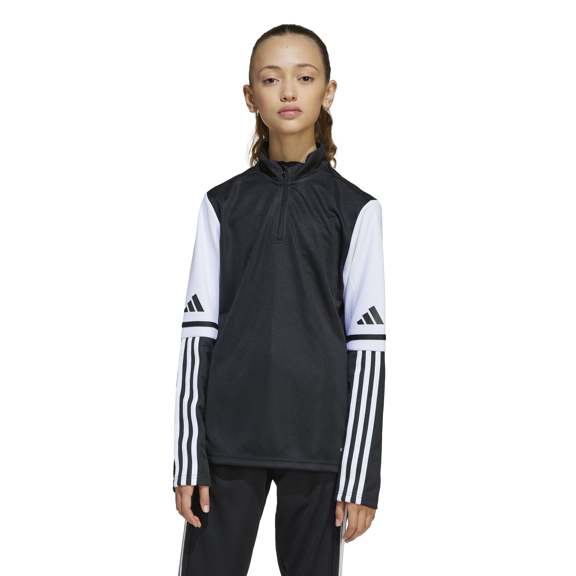Adidas Squadra 25 1/4 Zip Training Top - Black/White
