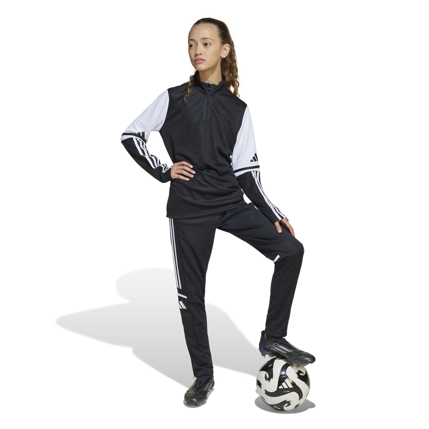 Adidas Squadra 25 1/4 Zip Training Top - Black/White