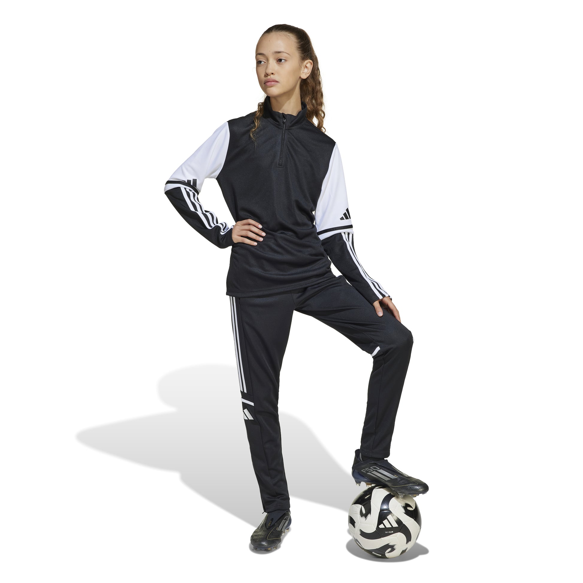 Adidas Squadra 25 1/4 Zip Training Top - Black/White
