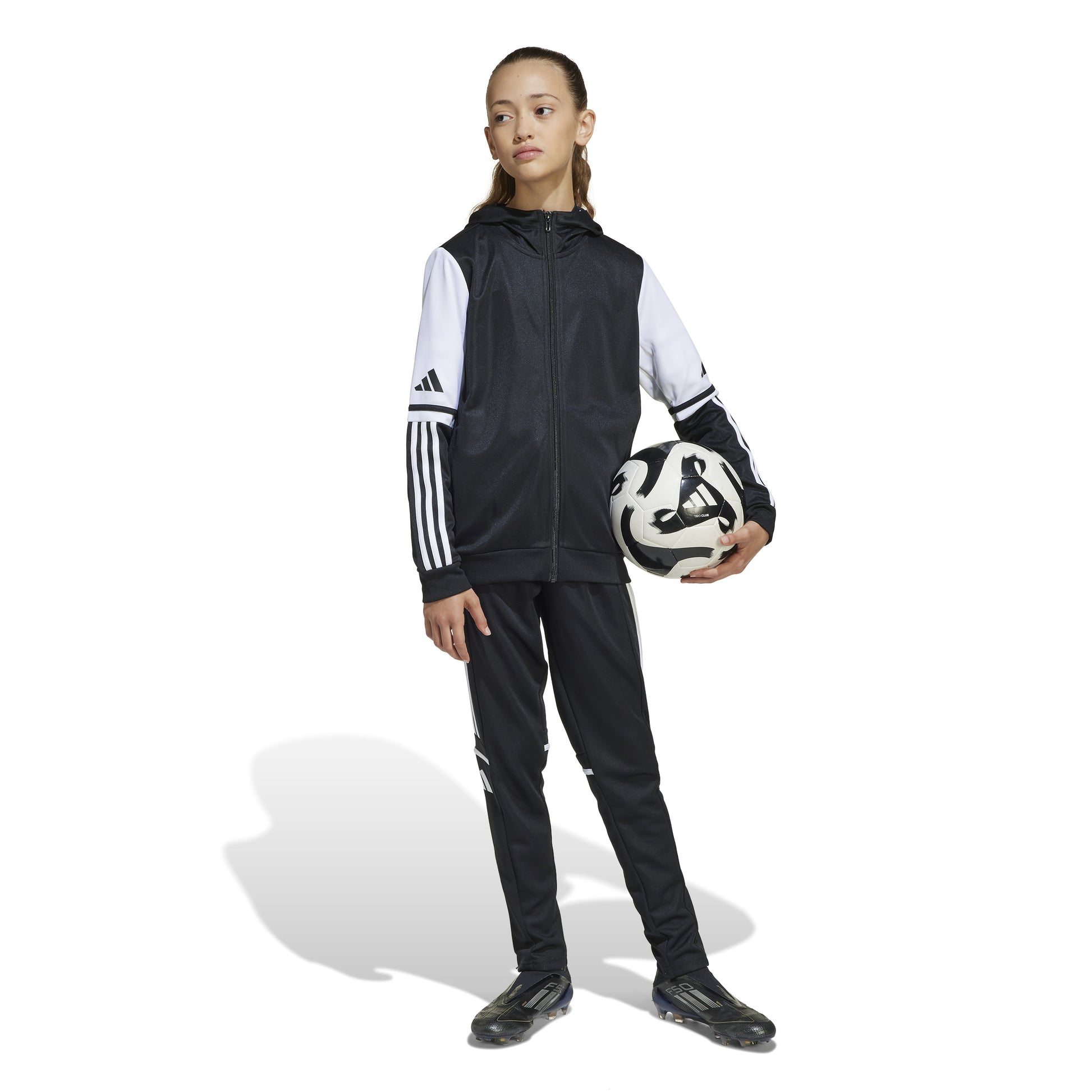 Adidas Squadra 25 Full Zip Hoodie - Black/White