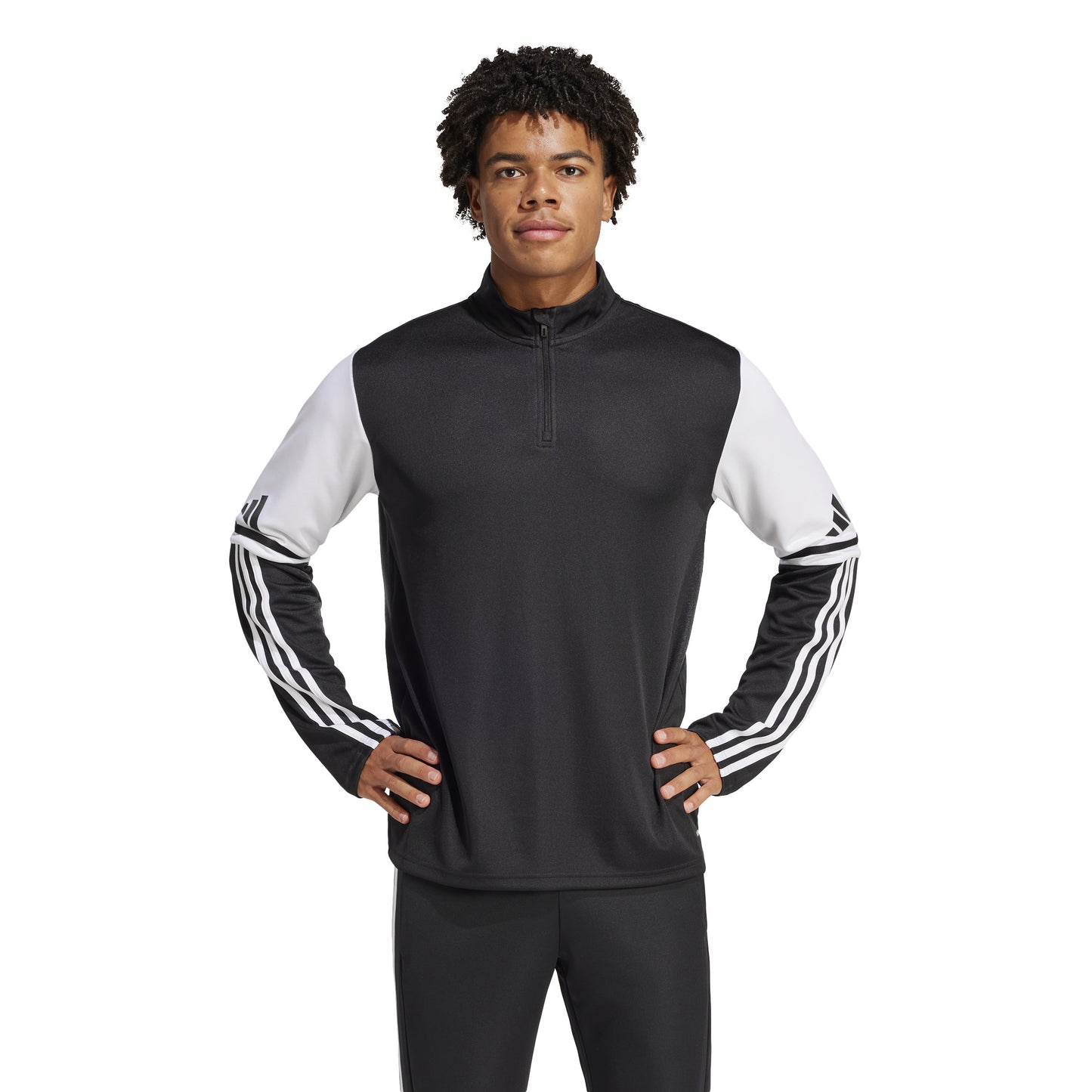 Adidas Squadra 25 1/4 Zip Training Top - Black/White