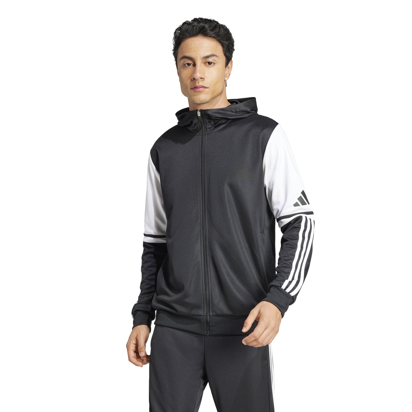 Adidas Squadra 25 Full Zip Hoodie - Black/White
